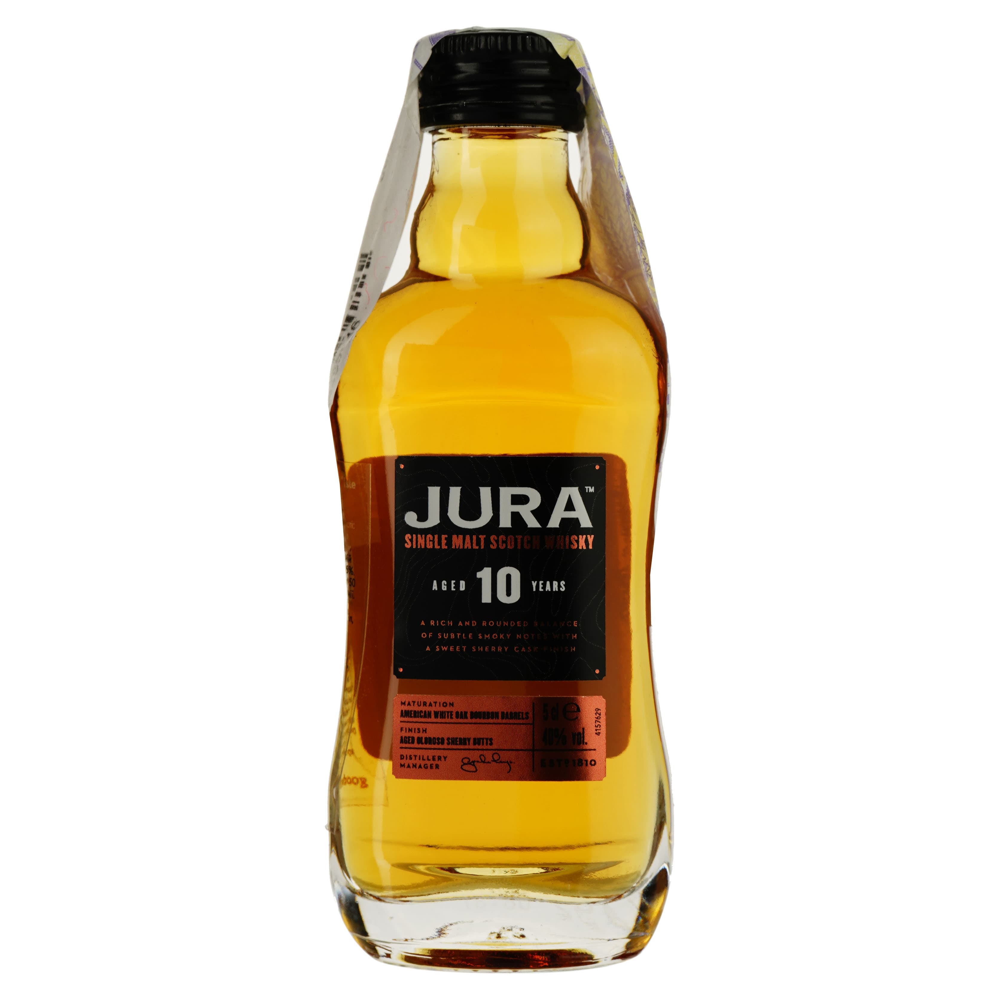 Віскі Jura Single Malt Scotch 10yo, 40%, 0,05 л