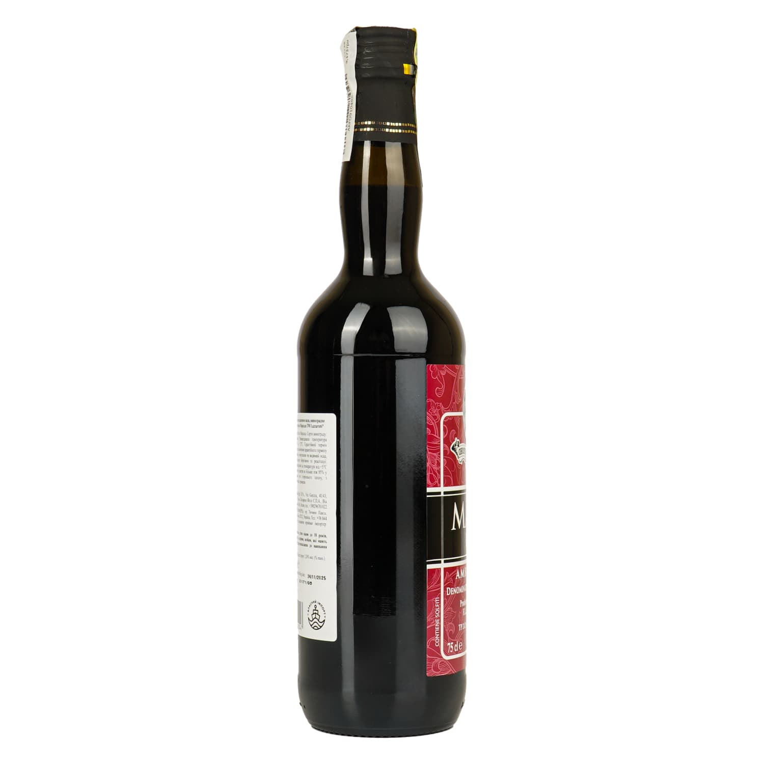 Вино Lazzaroni Marsala Fine Chiostro di Sarono червоне солодке, 0,75 л, 17,5%