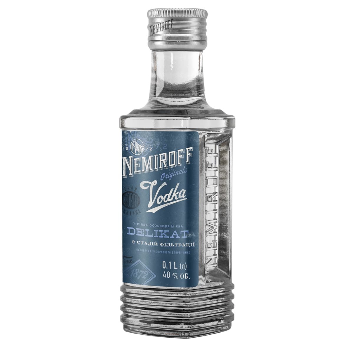 Горілка особлива Nemiroff Originals Делікат м'яка 40% 0.1 л