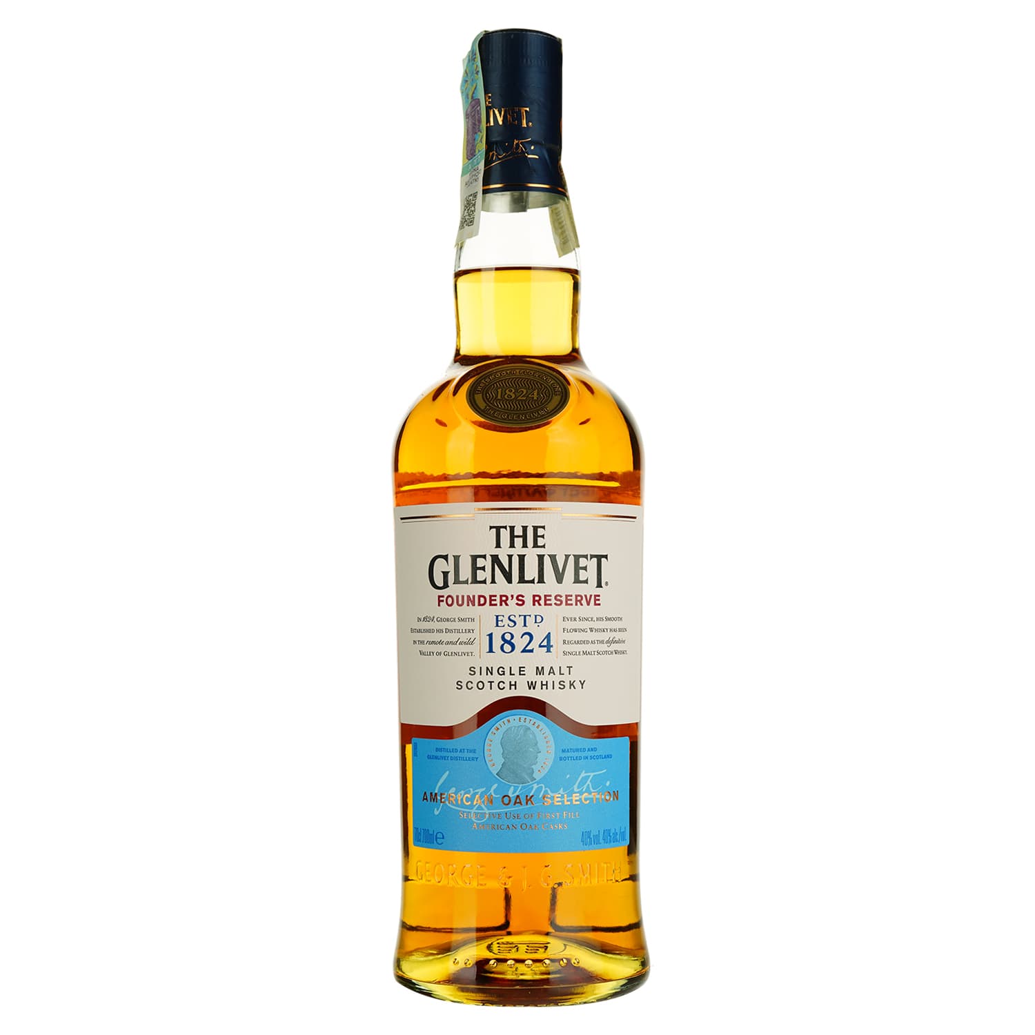 Віскі The Glenlivet Founder's Reserve, в подарунковій упаковці, 40%, 0,7 л