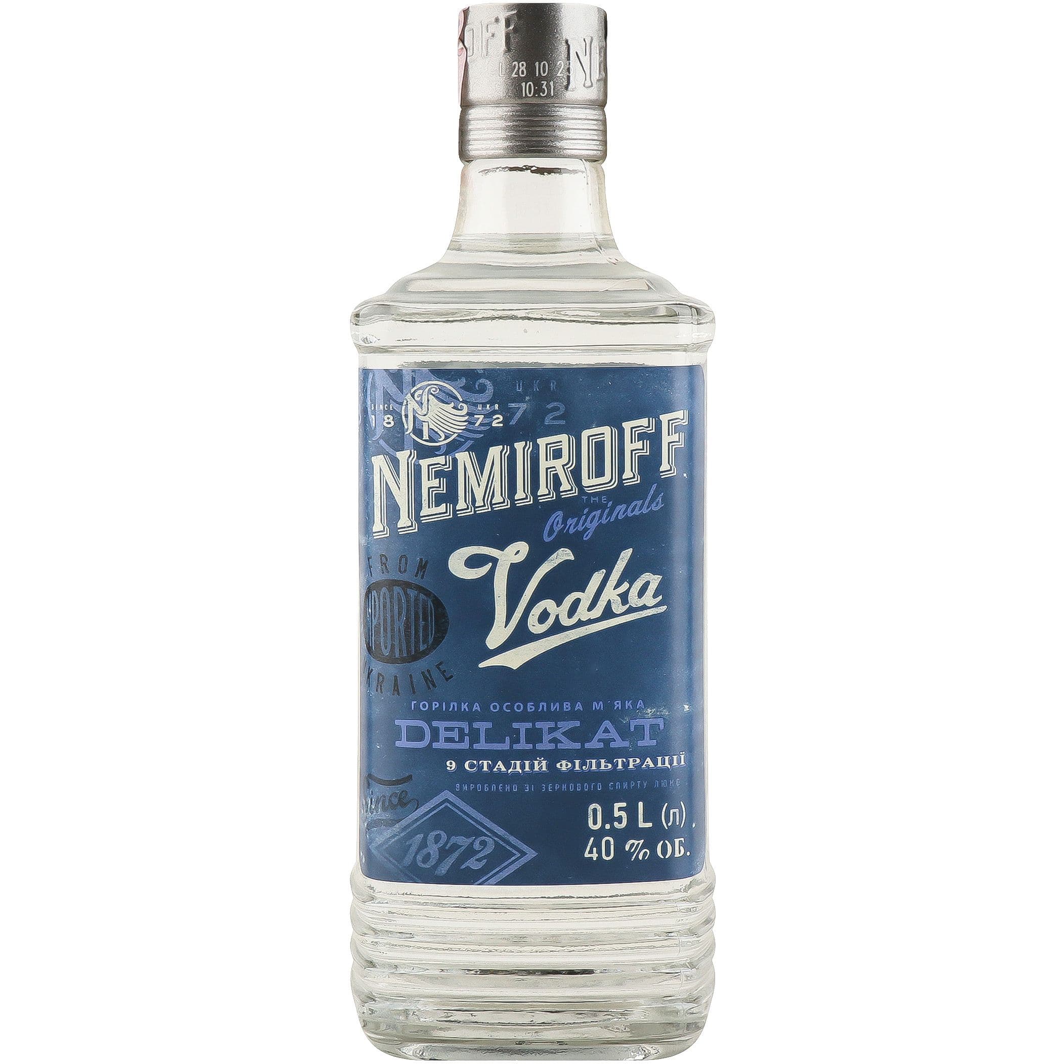 Горілка особлива Nemiroff Originals Делікат м'яка 40% 0.5 л