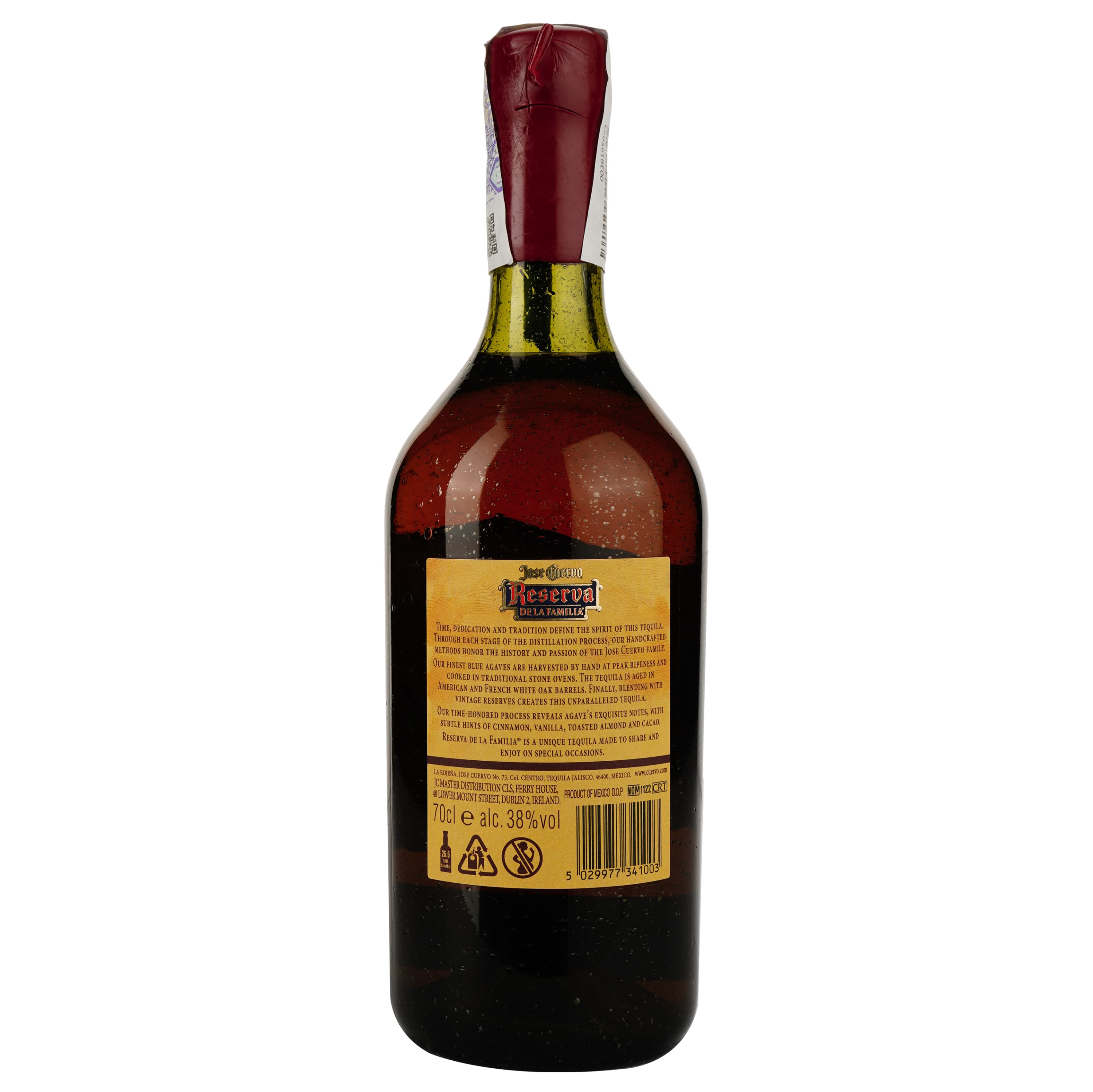 Текіла Jose Cuervo Reserva de la Familia 100% Agave 38% 0.7 л у подарунковому пакуванні