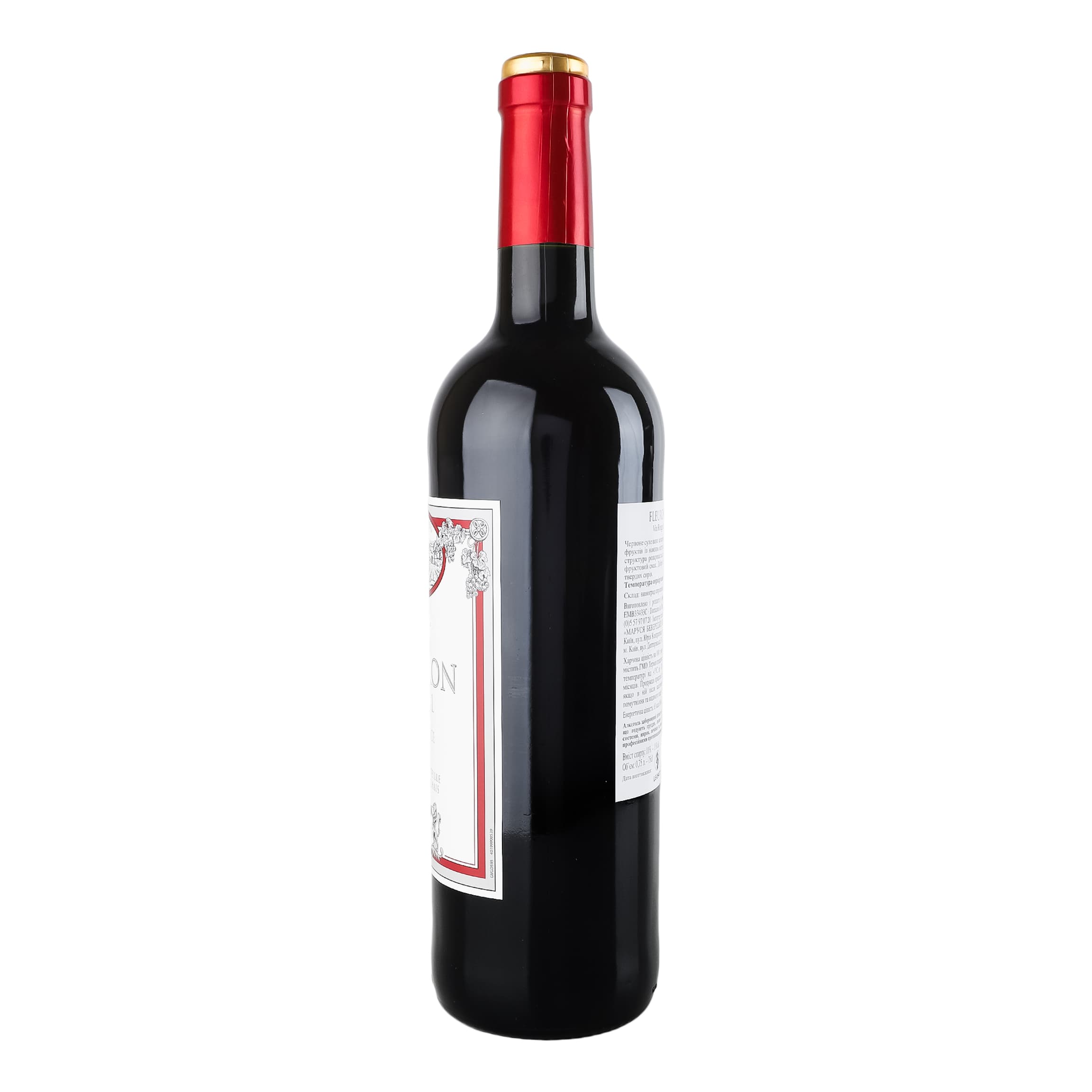 Вино Fleuron Royal Rouge Sec червоне сухе 11-14.5% 0.75 л