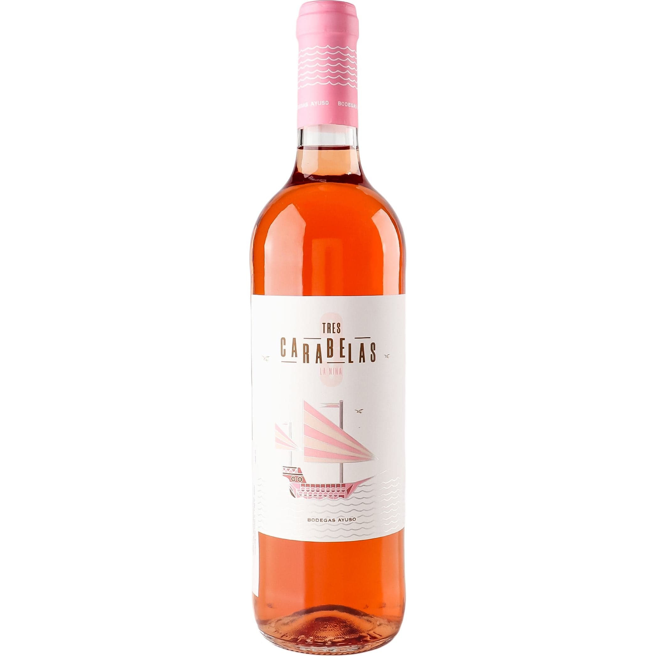 Вино Tres Carabelas La Nina Rosado La Mancha DO рожеве сухе 12% 0.75 л