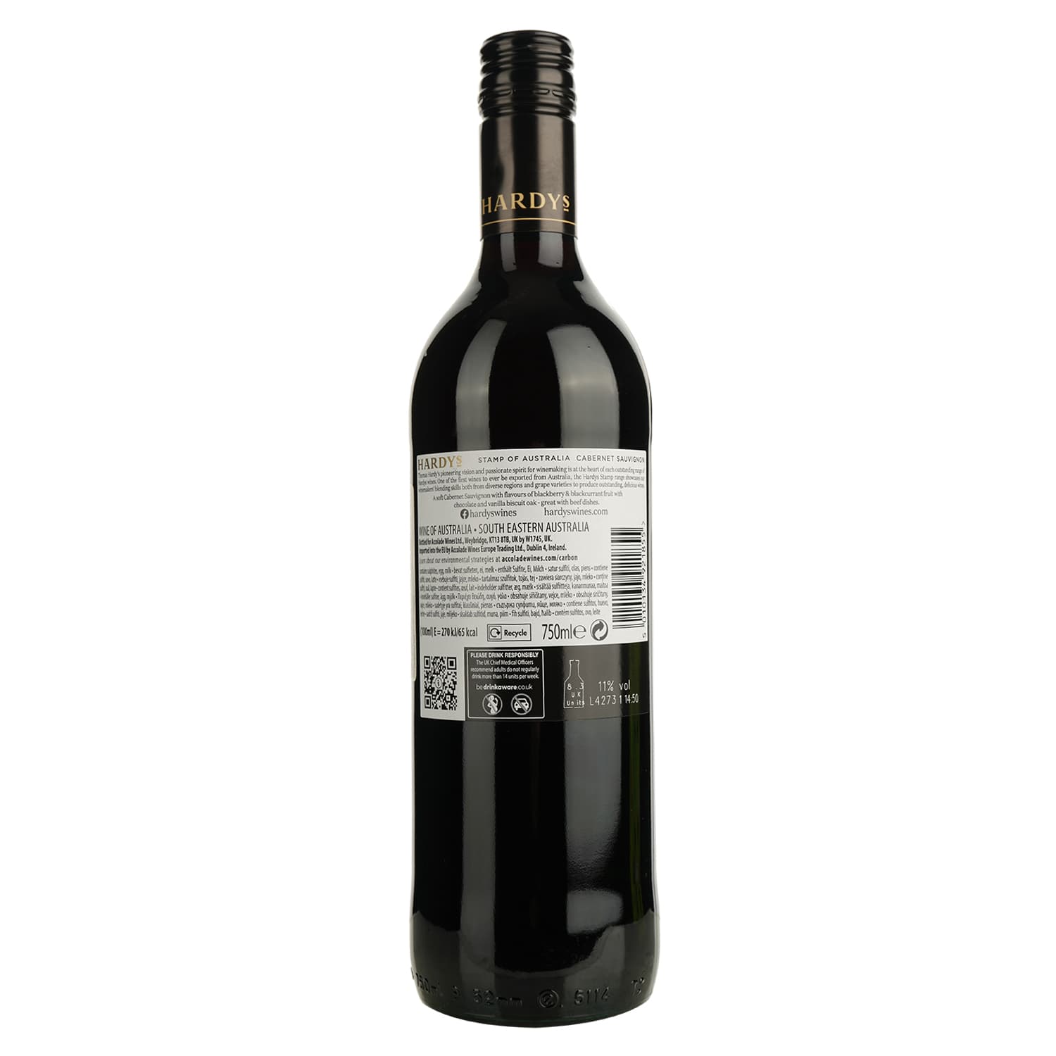 Вино Hardys Stamp Cabernet Sauvignon червоне сухе 0,75 л