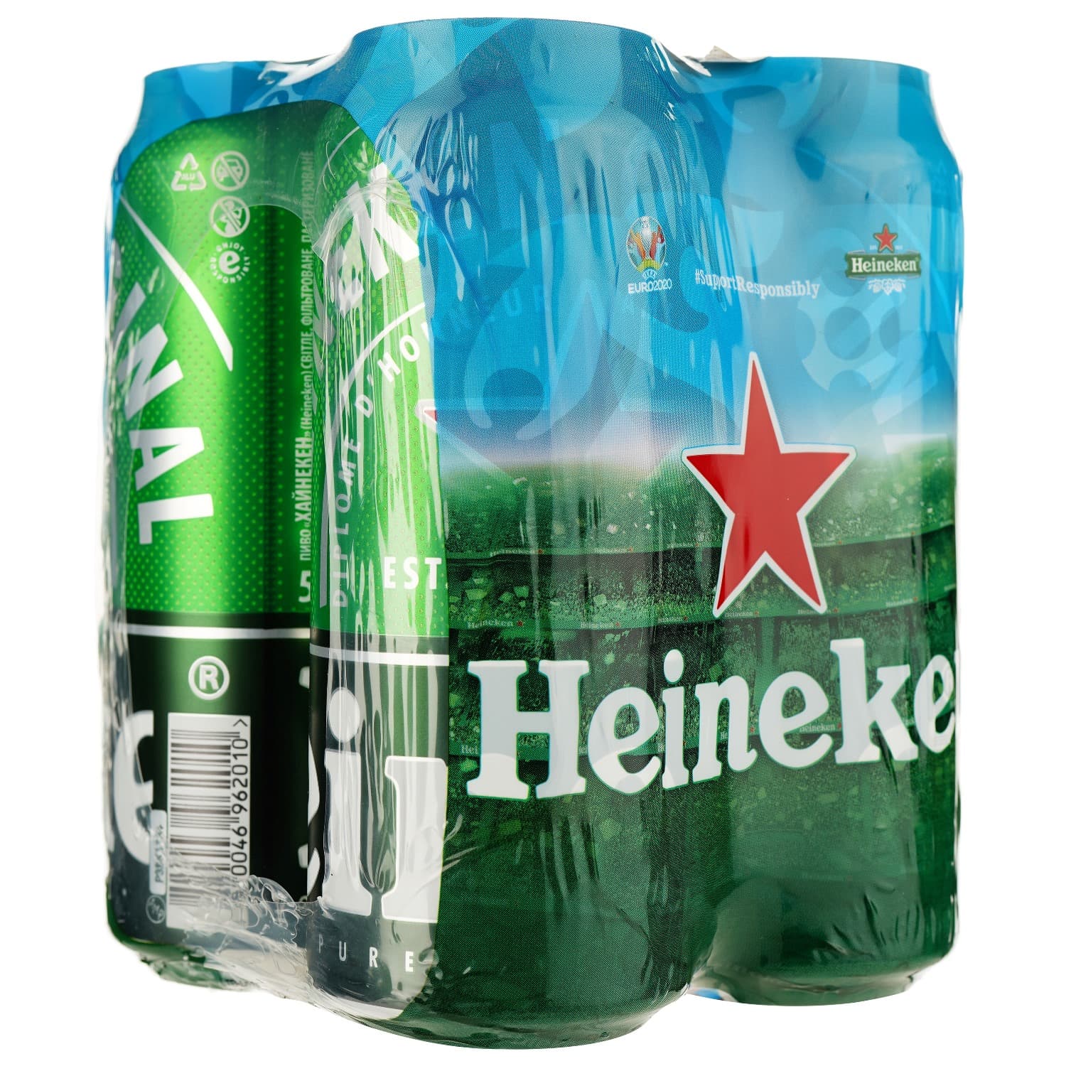 Набір пива світле Heineken Original фільтроване пастеризоване 5% 4 шт. х 0.5 л