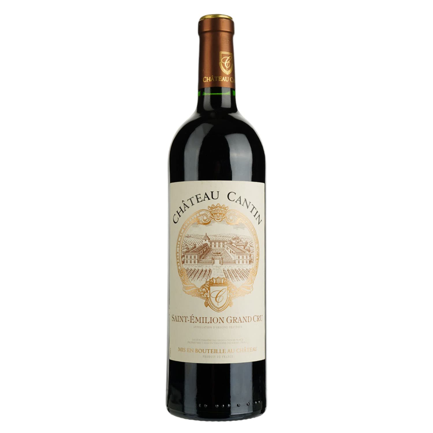 Вино Chateau Cantin Saint-Emilion, червоне, сухе, 14,5%, 0,75 л (1313260)