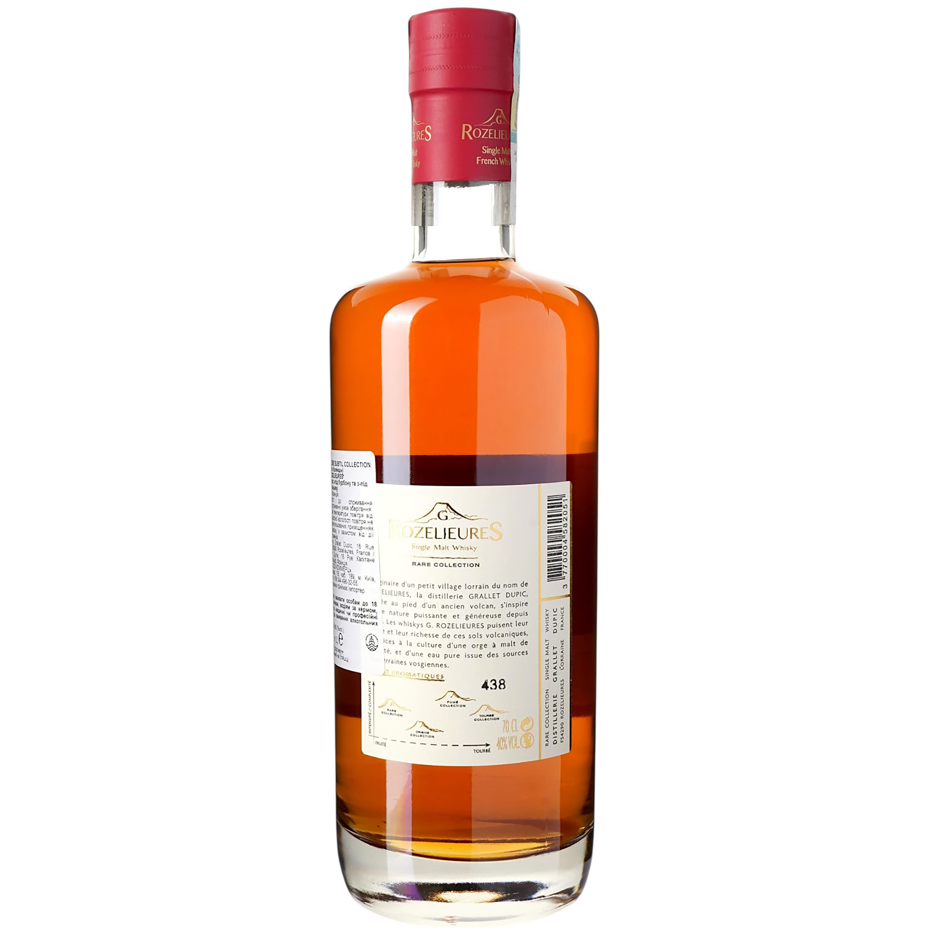 Віскі Rozelieures Rare Collection 40% 0.7 л в подарунковій коробці