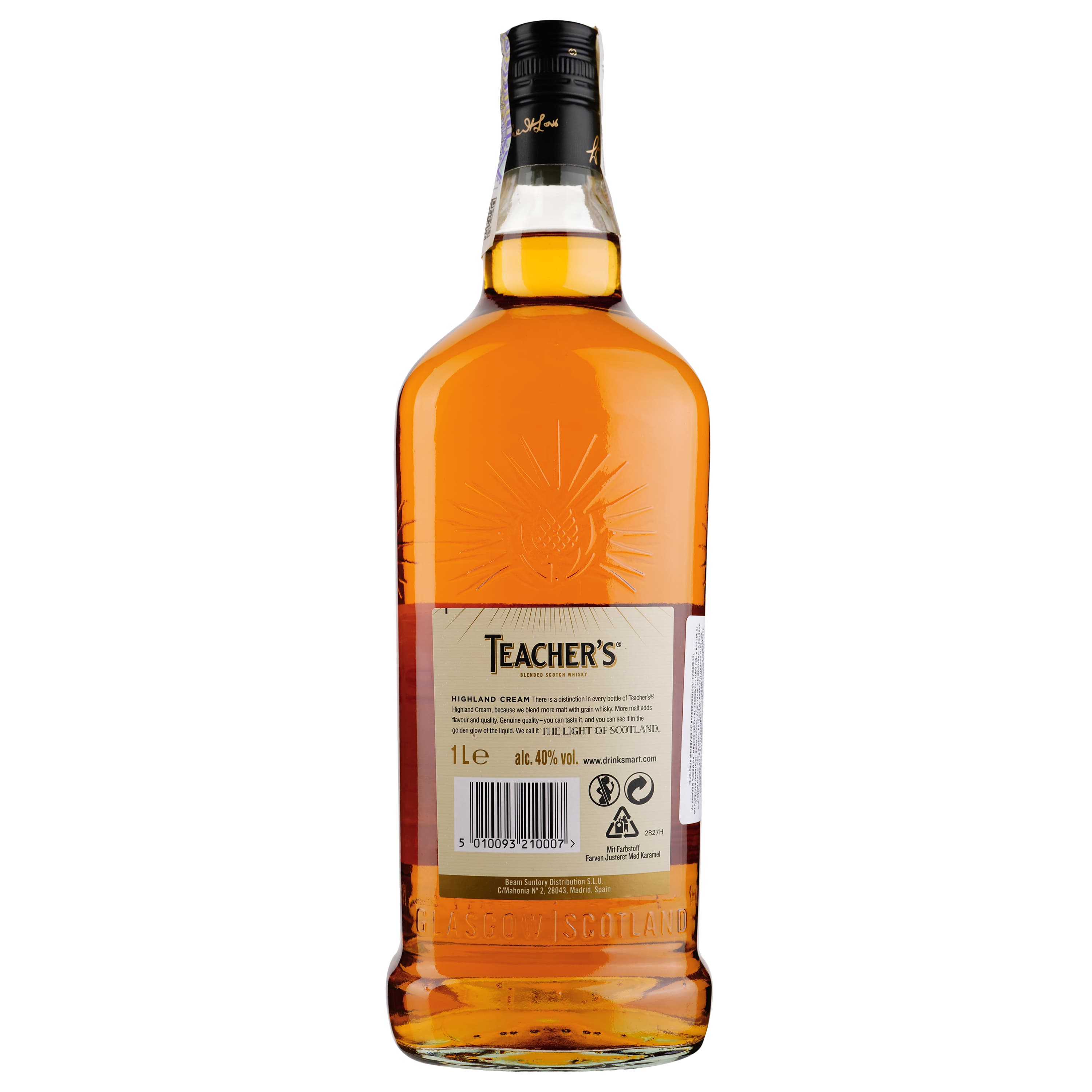 Віскі Teacher's Highland Cream Blended Scotch Whisky, 40%, 1 л
