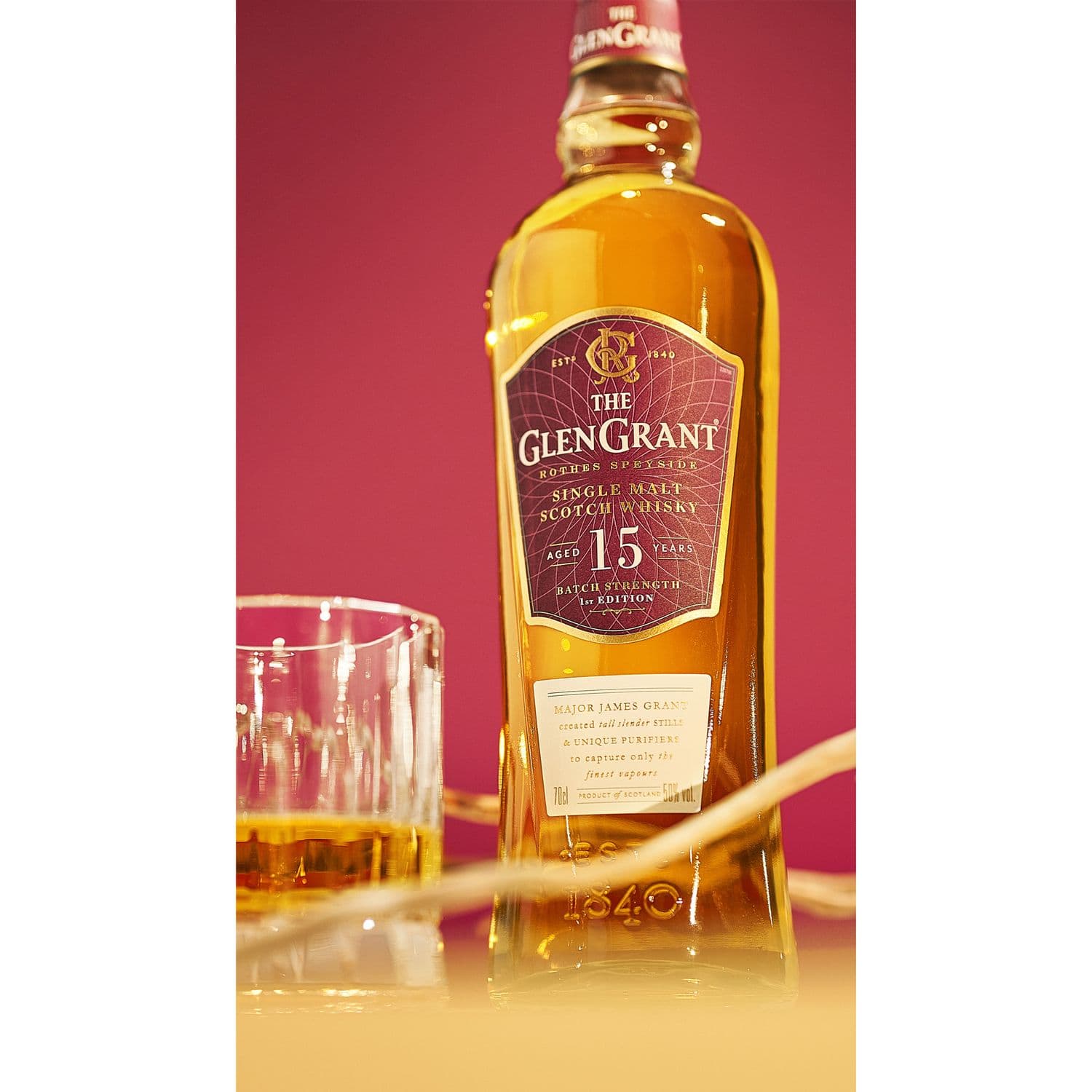 Шотландський віскі Glen Grant 15 років 50% 0.7 л, у подарунковому пакуванні (886214)