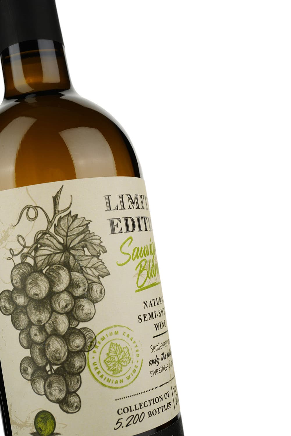 Вино Shabo Limited Edition Совіньйон Блан, біле, напівсолодке, 10,2%, 0,75 л