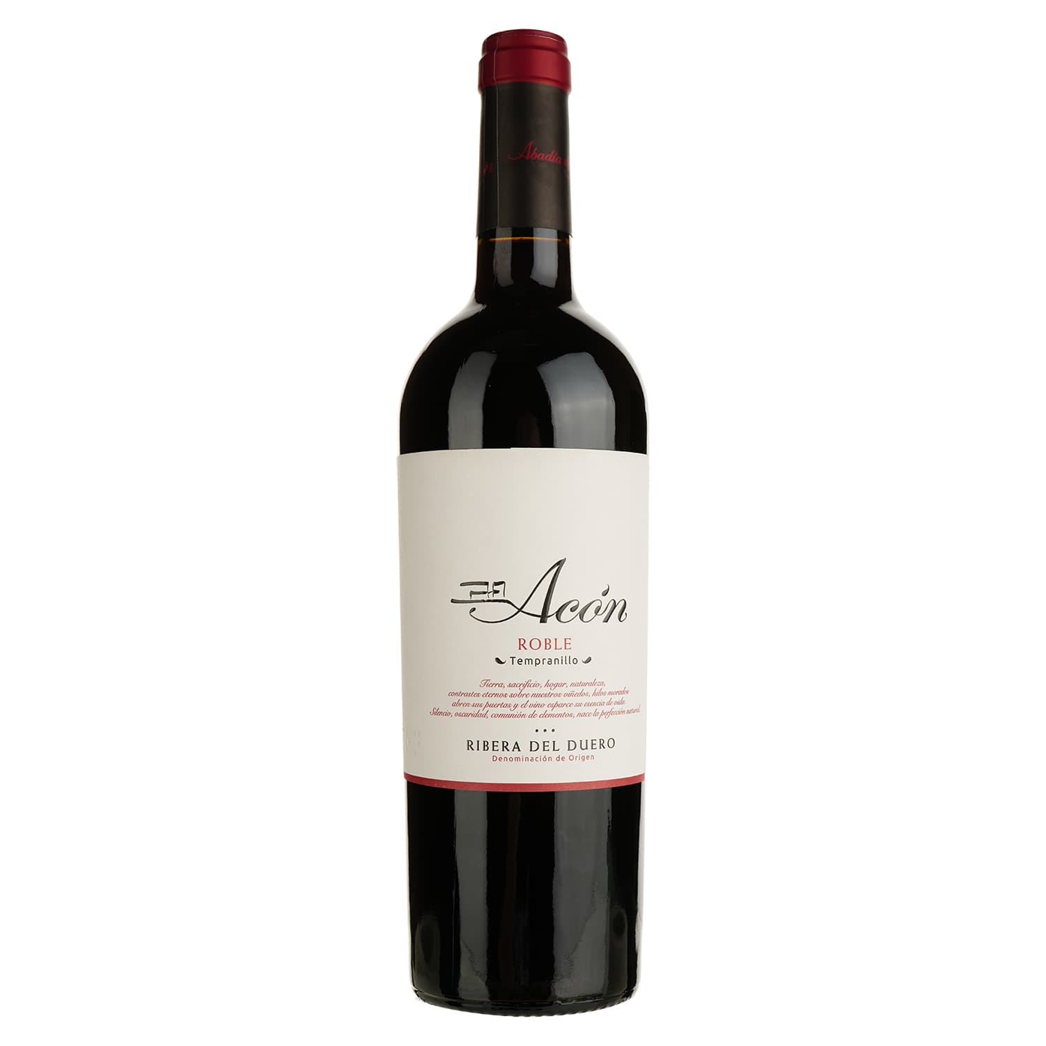 Вино Abadia de Acon Roble Tempranillio, червоне, сухе, 14,5%, 0,75 л