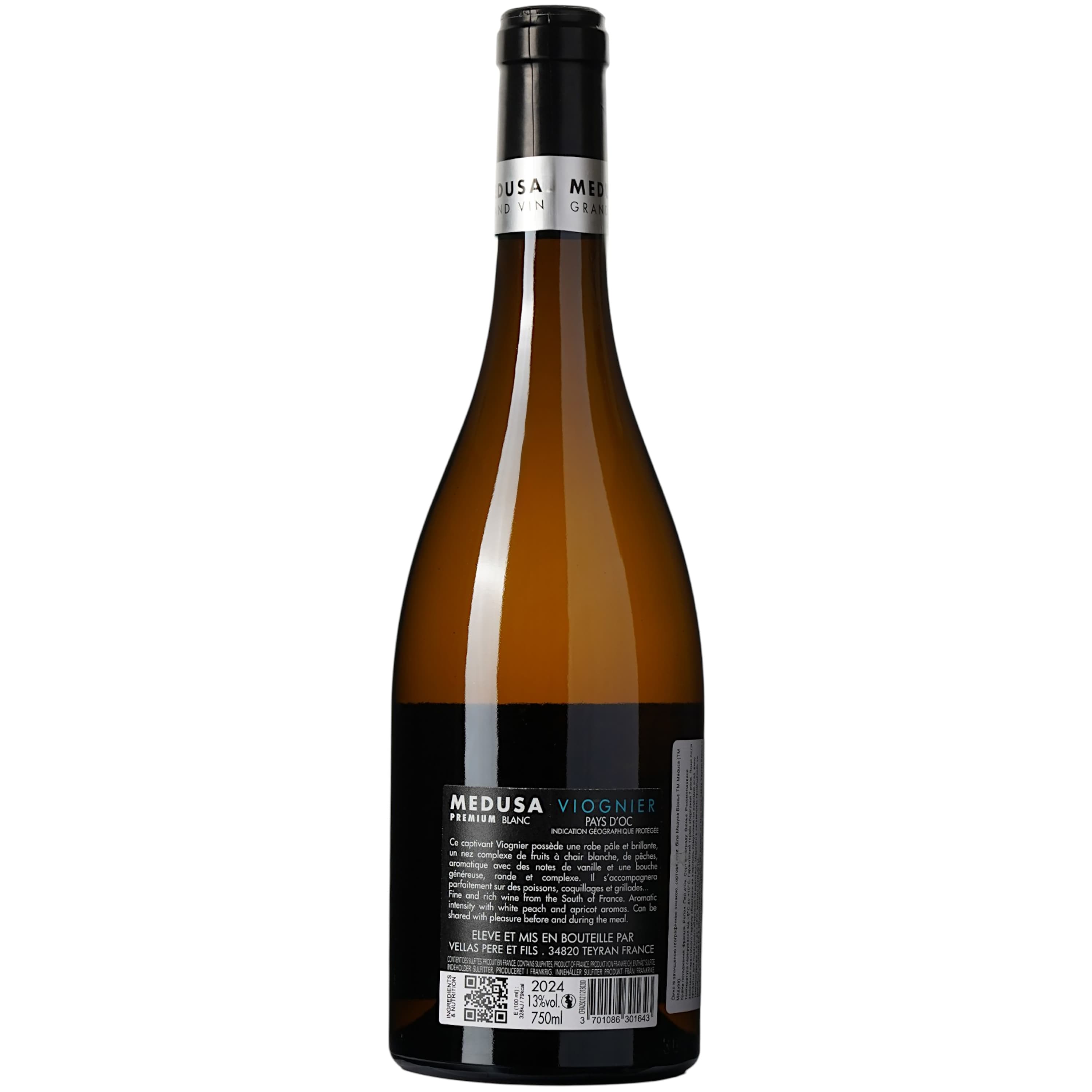 Вино Medusa Viognier IGP Pays D'Oc, біле, сухе, 0,75 л