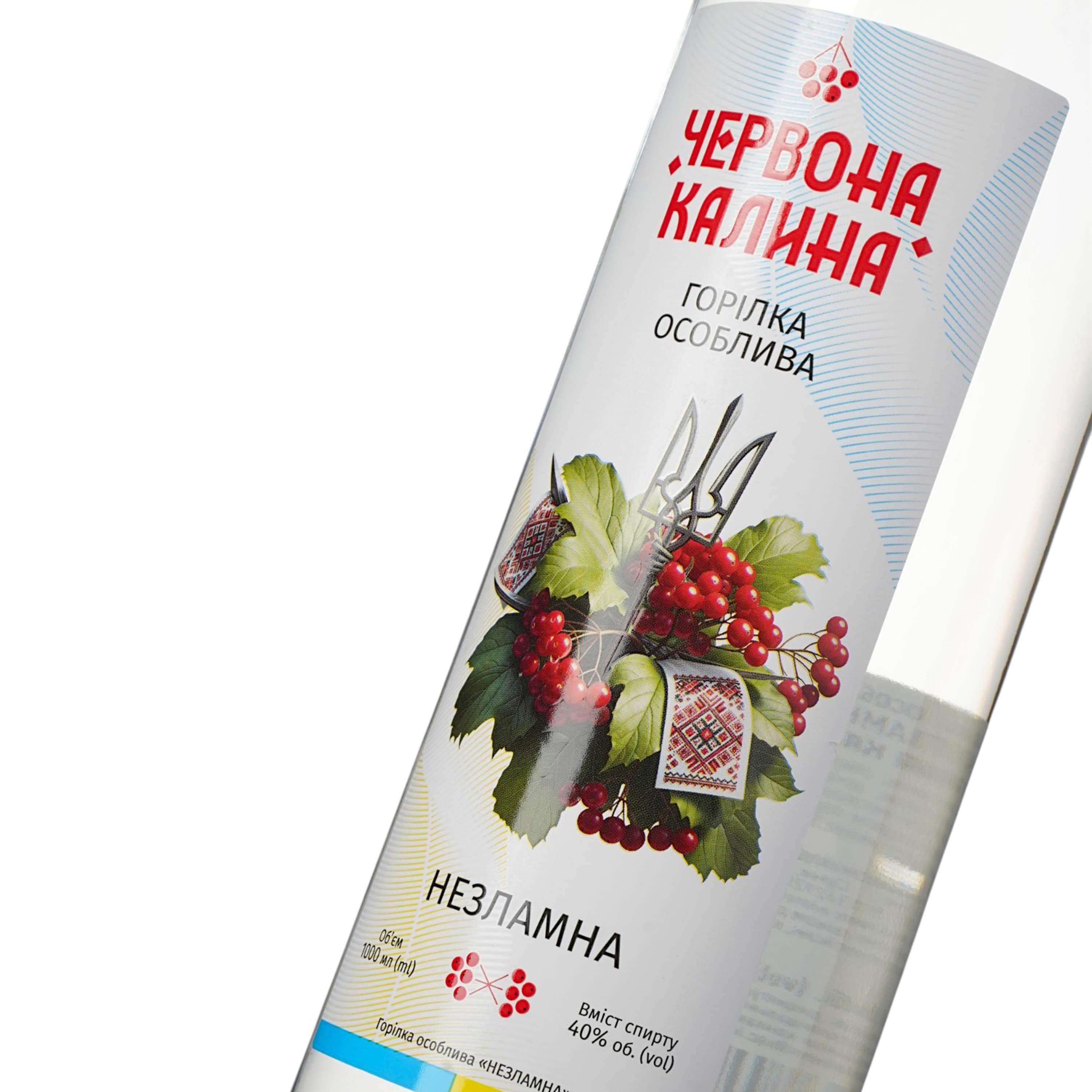 Горілка Червона Калина Незламна 40% 1 л