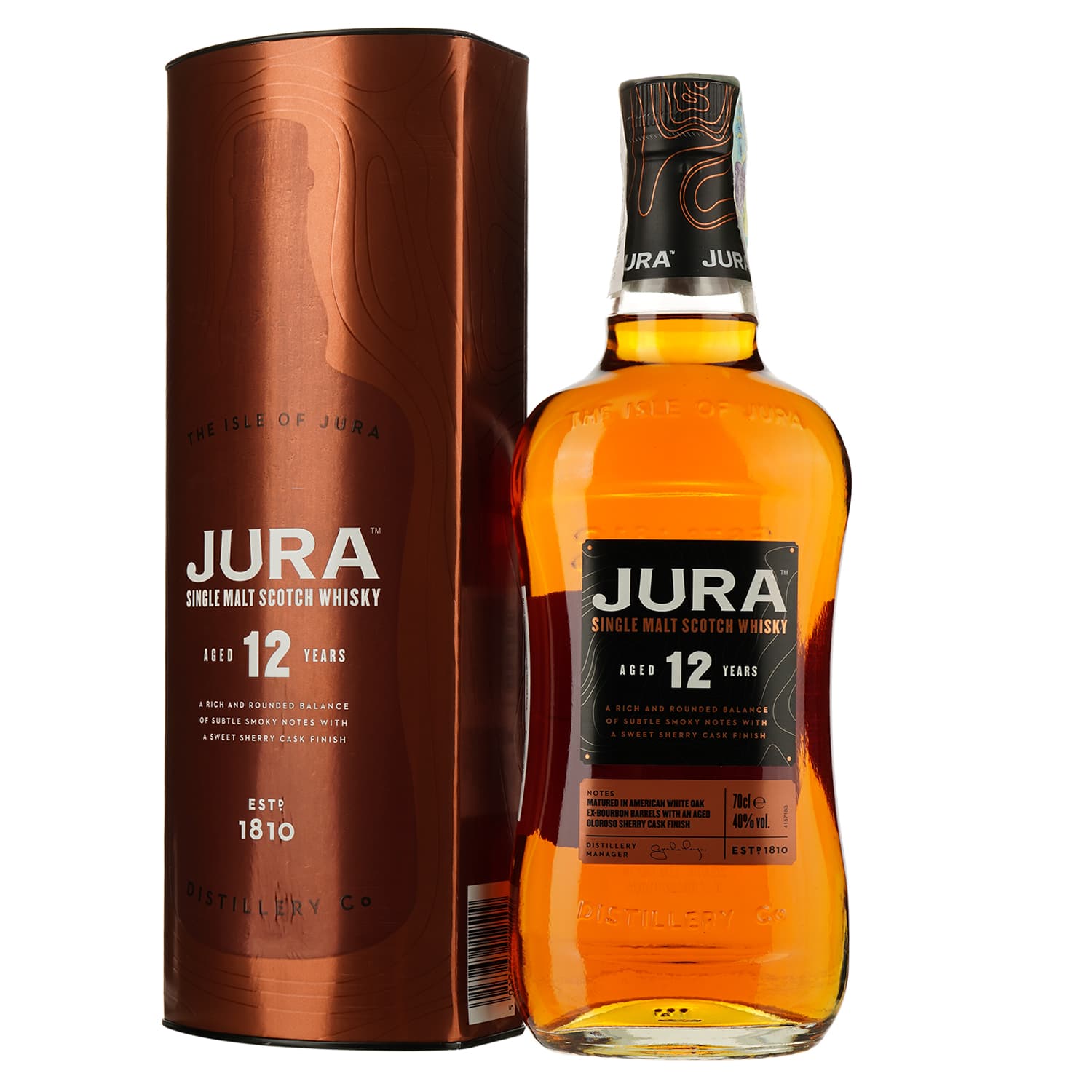 Віскі Jura 12 yo Single Malt Scotch Whisky 40%, 0.7 л