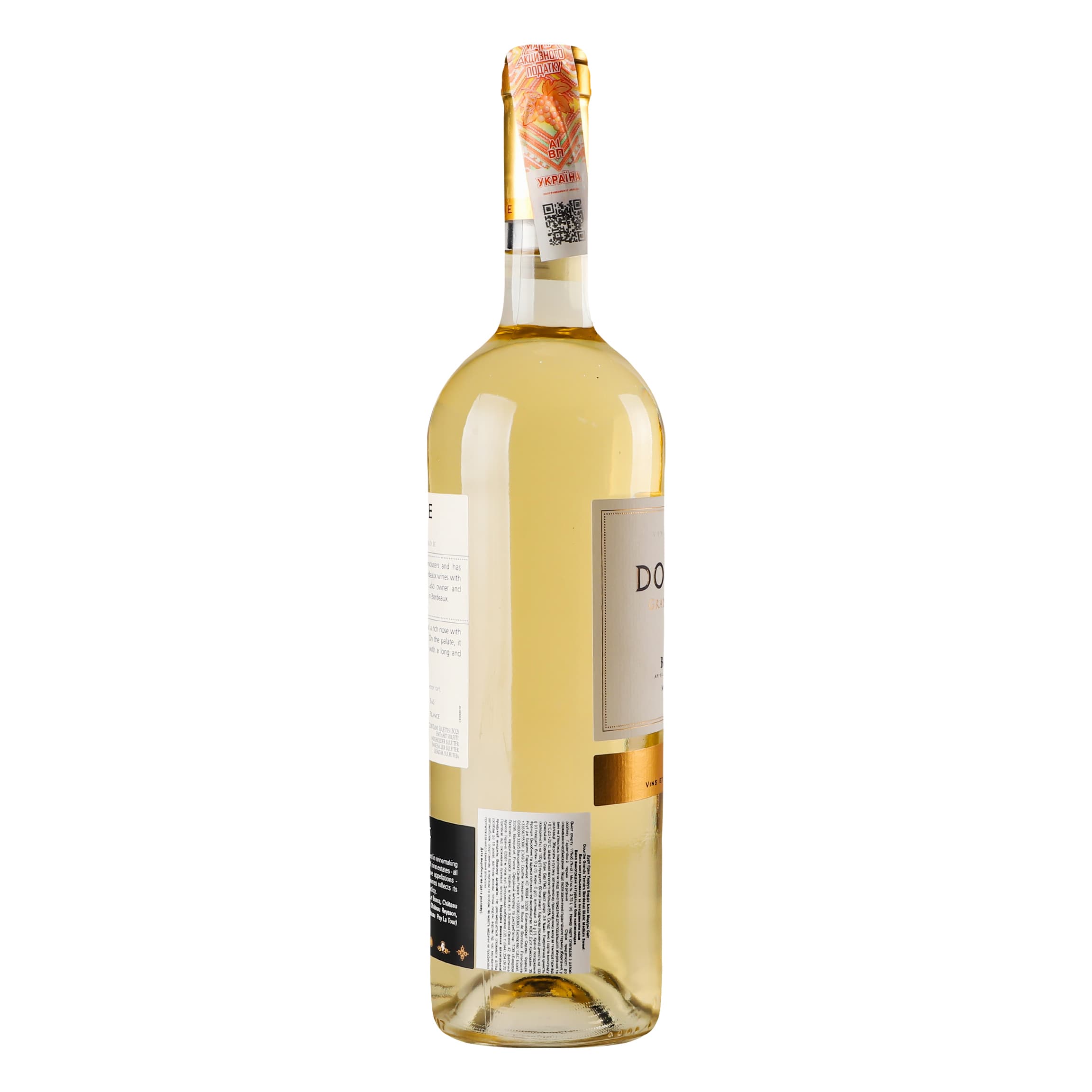 Вино Dourthe Grands Terroirs Bordeaux Blanc moelleux, біле напівсолодке, 11%, 0,75 л