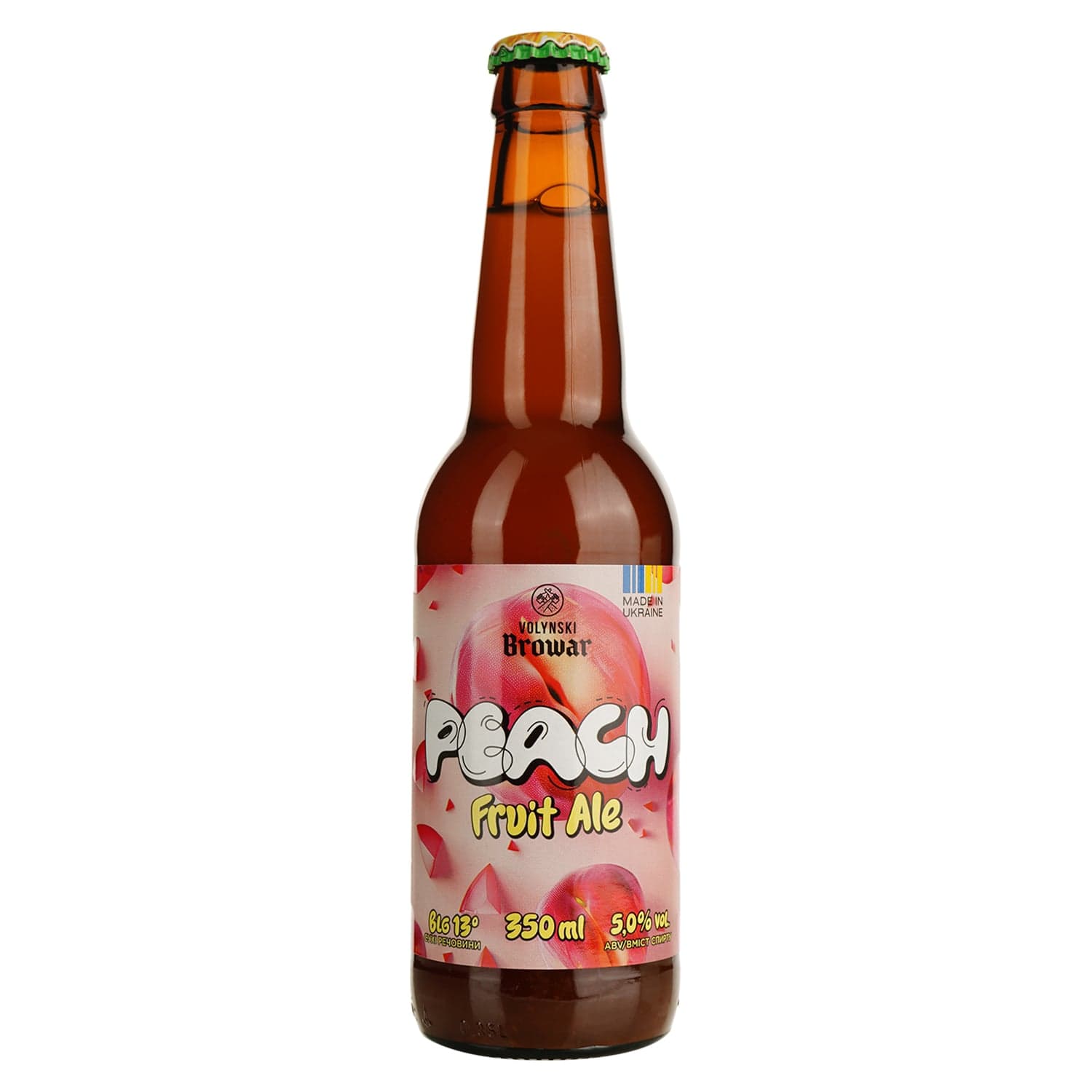 Пиво Volynski Browar Peach світле 5% 0.35 л