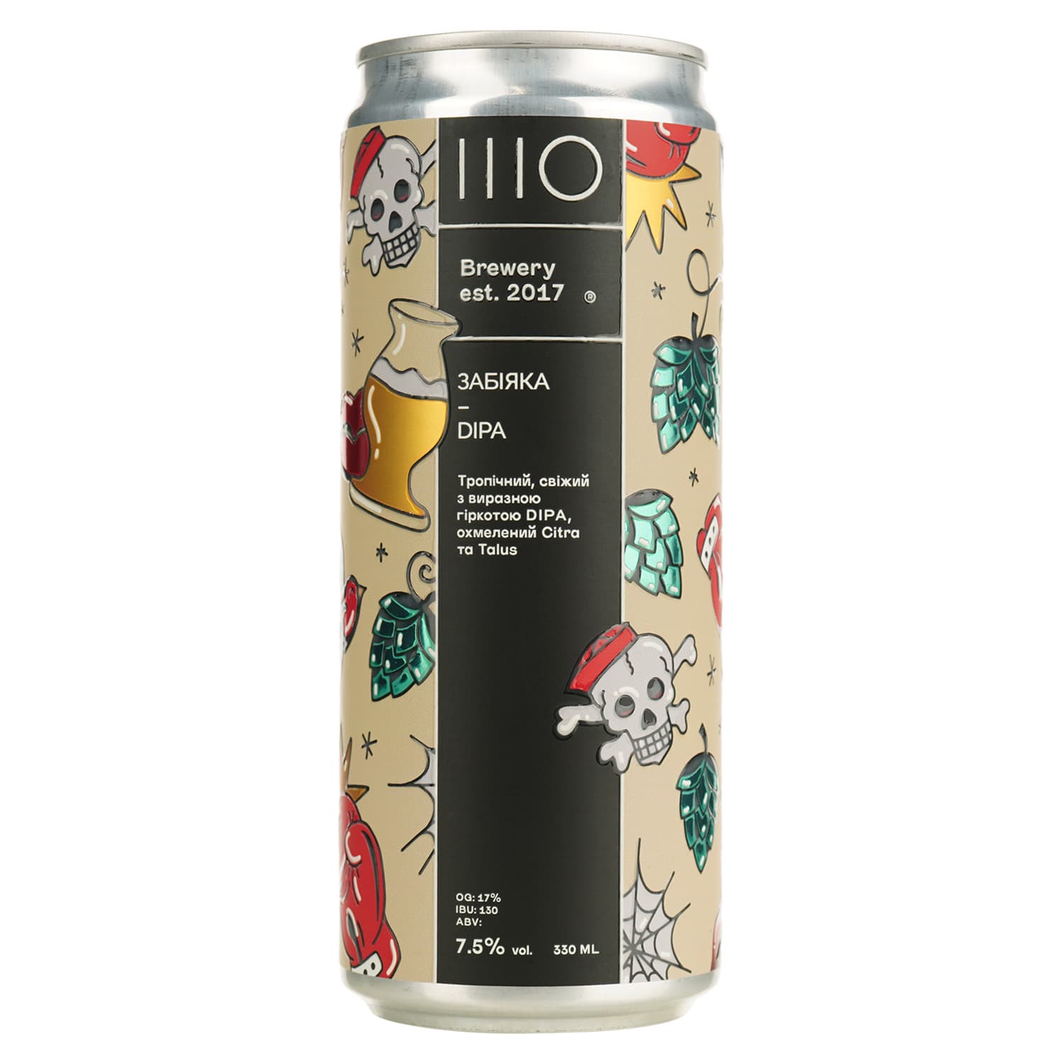 Пиво Sho Brewery Забіяка світле 7.5% 0.33 л з/б