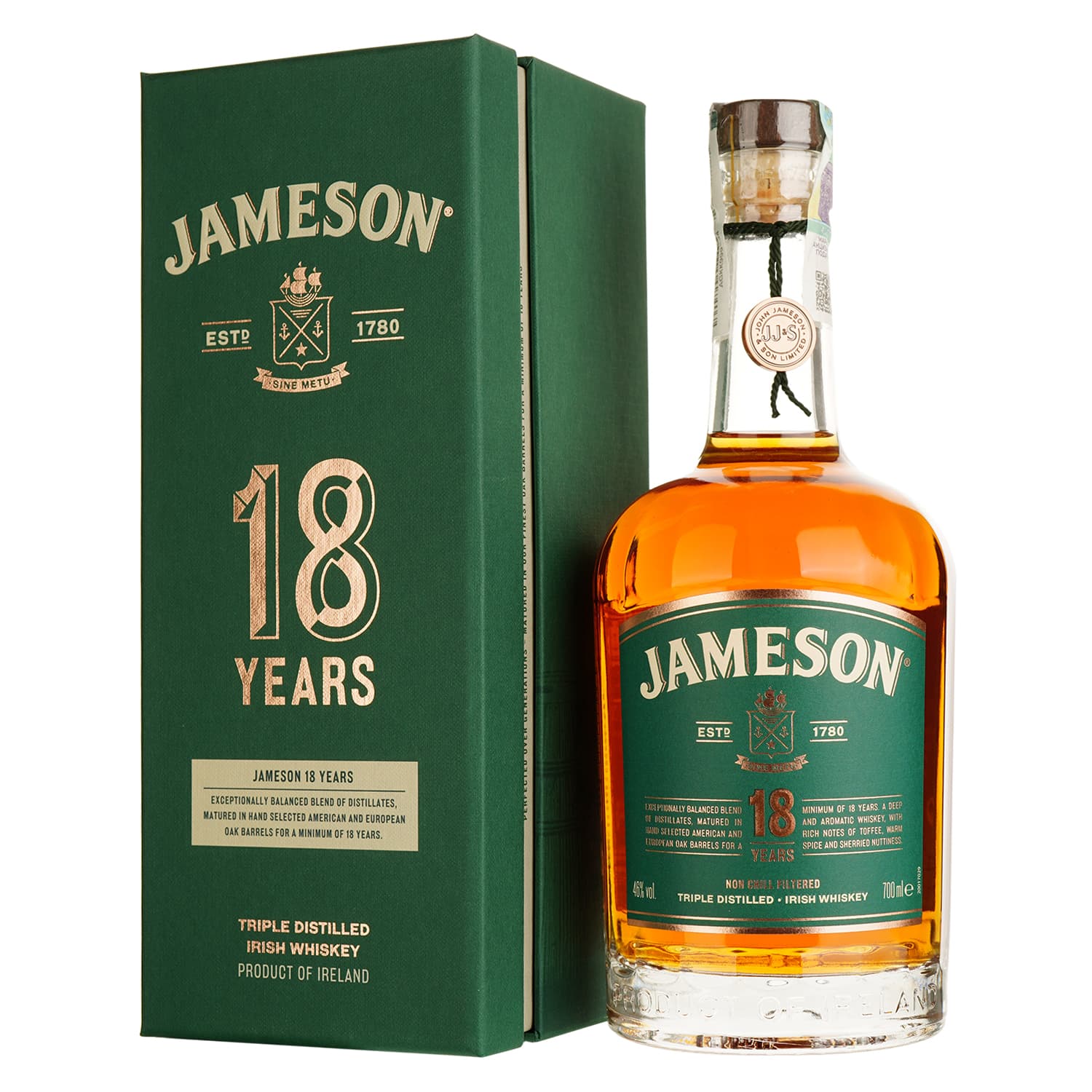 Віскі Jameson Limited Reserve 18 років 46% 0.7 л у подарунковому пакуванні