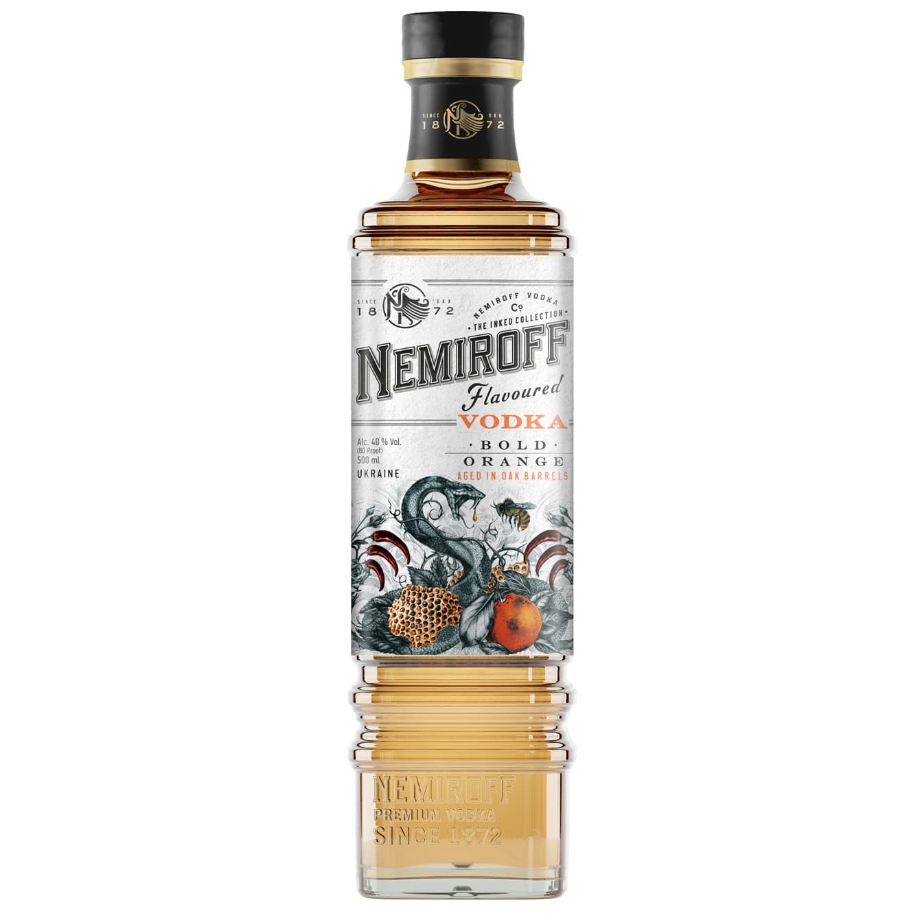 Набір: настоянка Nemiroff Bold Orange 40% 0.5 л x 2 шт.