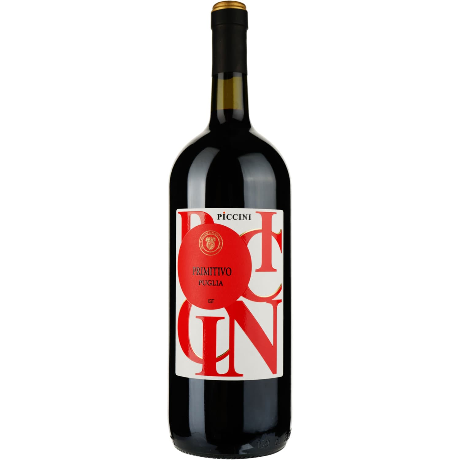 Вино Piccini Primitivo di Puglia червоне сухе 4.5 л (3 шт. х 1.5 л)