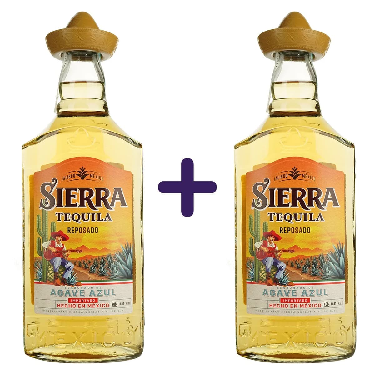 Текіла Sierra Reposado 35% 1.4 л (2 шт. х 0.7 л)