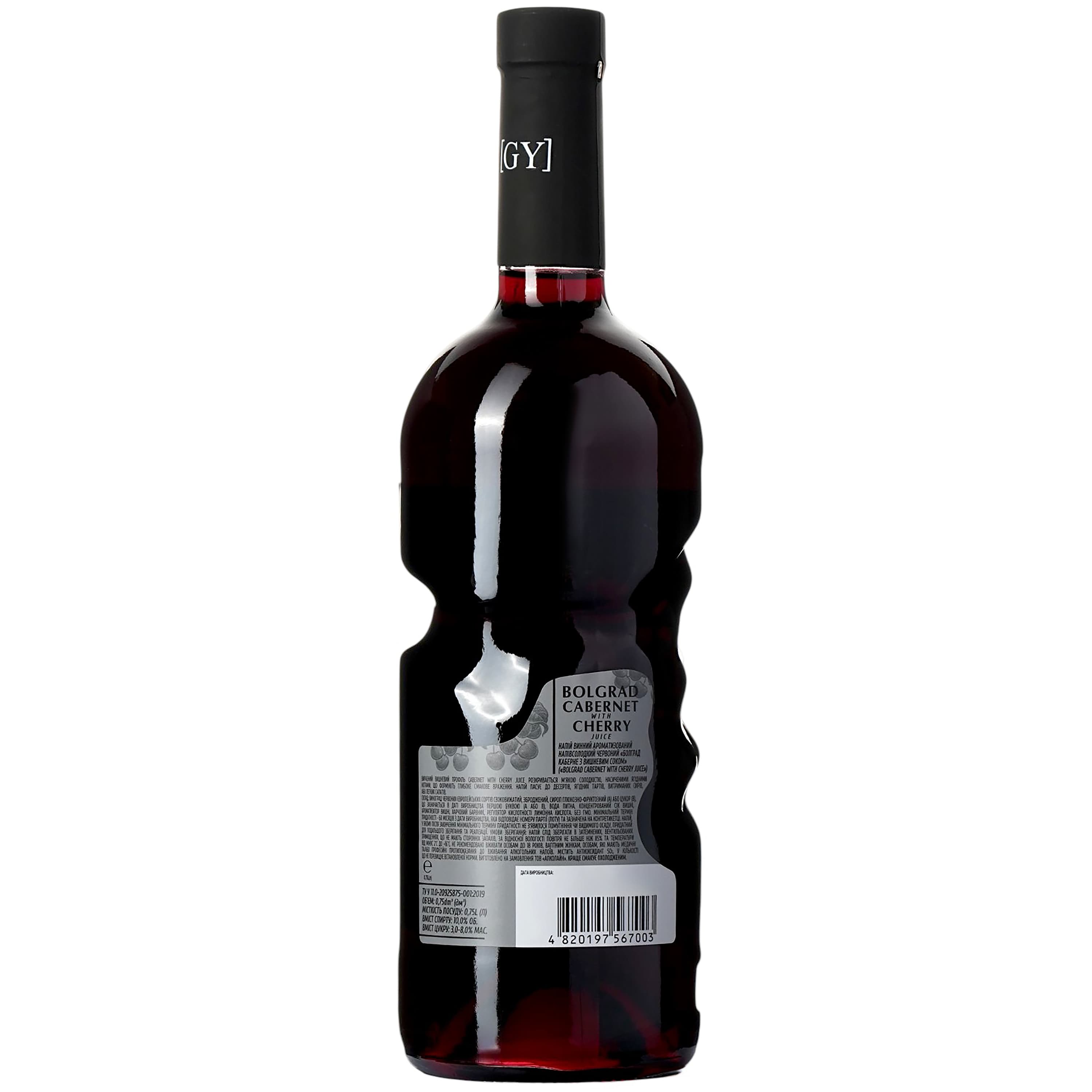 Винний напій Bolgrad Good Year напівсолодкий червоний Cabernet with cherry juice 10% 0.75 л