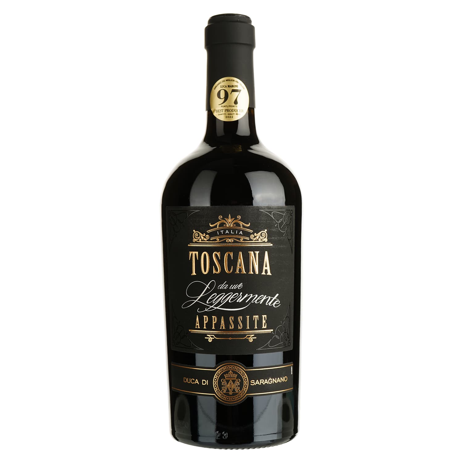 Вино Duca Di Saragnano Da Uve Leggermente Appassite Toscana IGT червоне напівсухе 0.75 л
