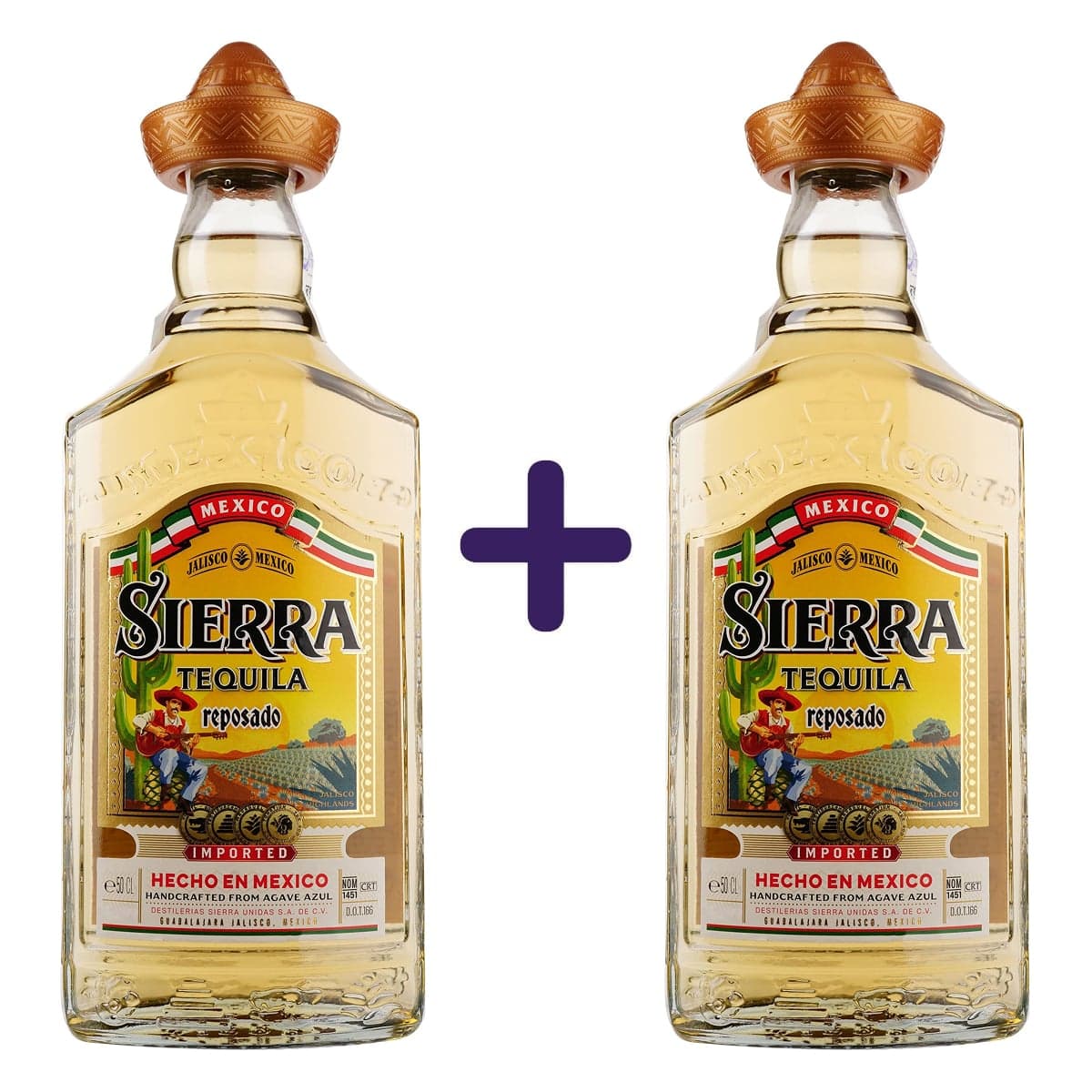 Текіла Sierra Reposado 35% 1 л (2 шт. х 0.5 л)