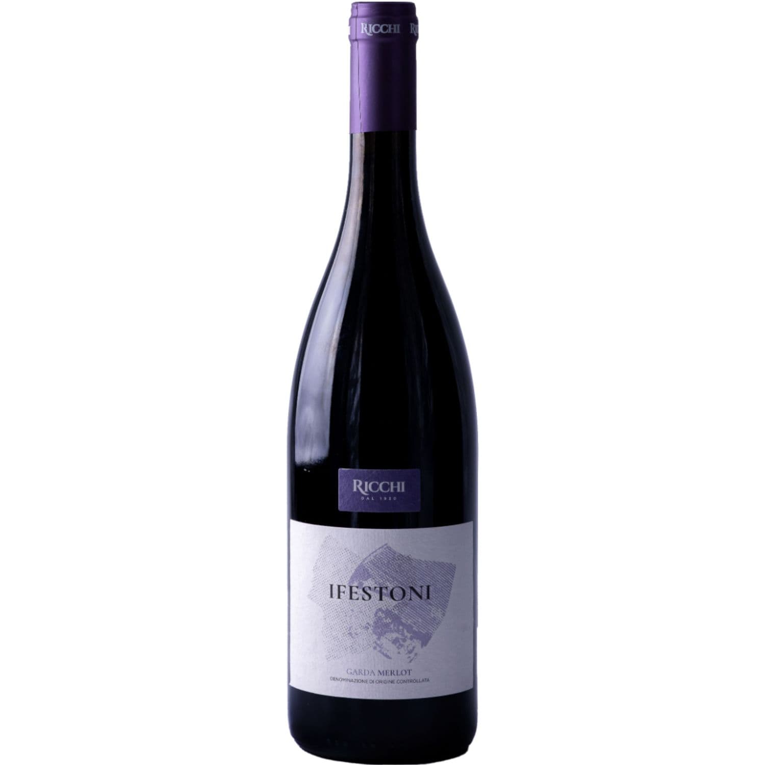 Вино Ricchi Ifestoni Merlot Garda DOC червоне сухе 0.75 л