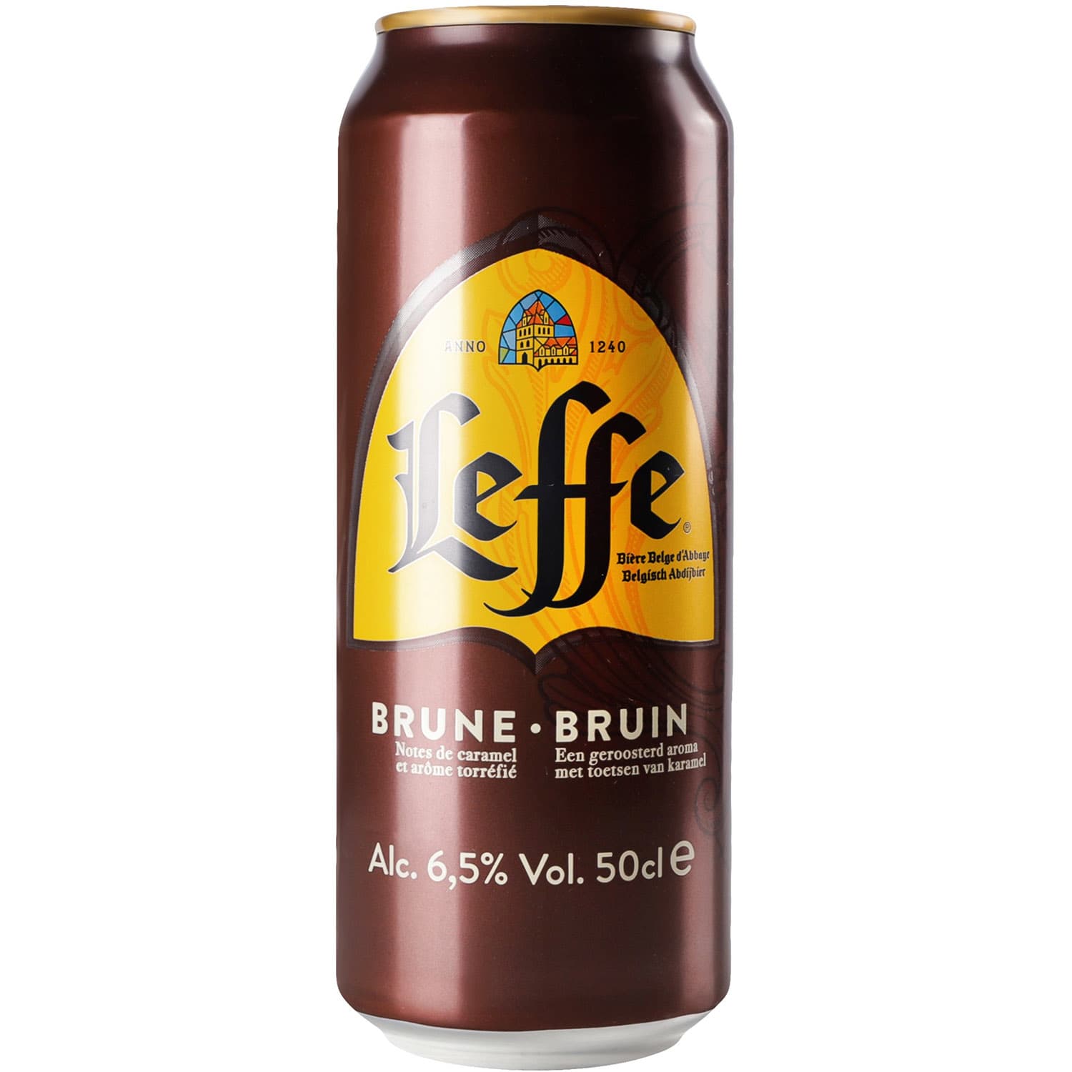 Упаковка пива Leffe Brune темне 6.5% 12 л з/б (0.5 л х 24 шт.)