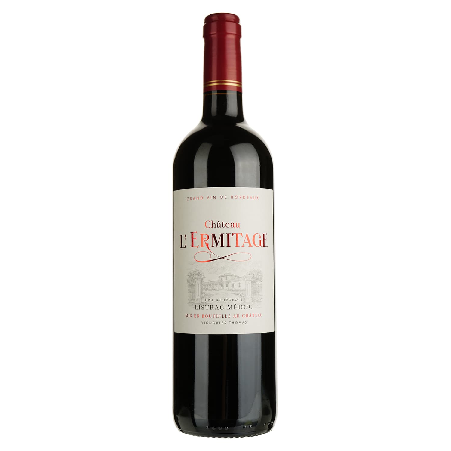 Вино Chateau L'Ermitage Listrac-Medoc, червоне, сухе, 13%, 0,75 л (1313480)