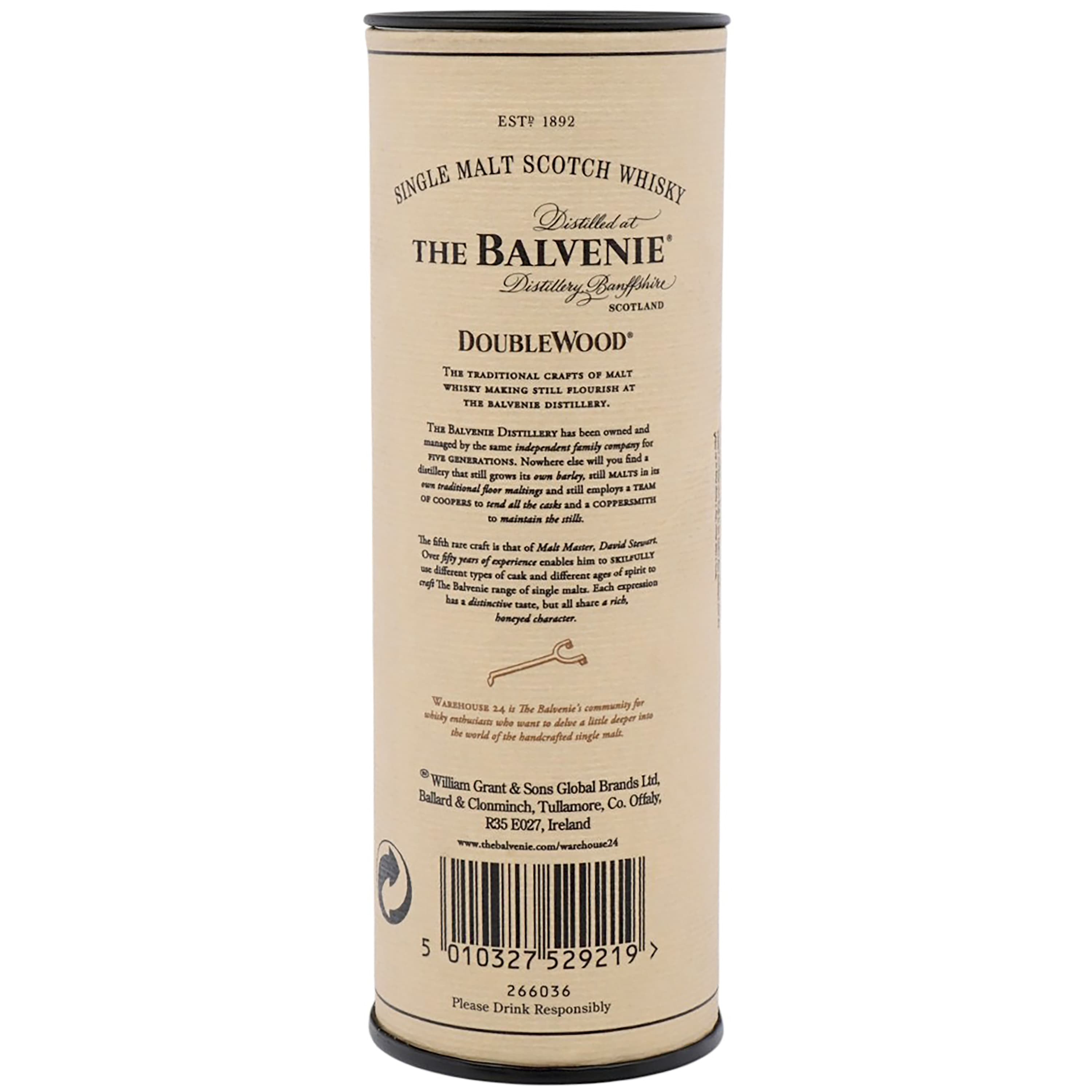Віскі Balvenie 12 Year Old Doublewood Single Malt Scotch Whisky, 40%, 0,05 л