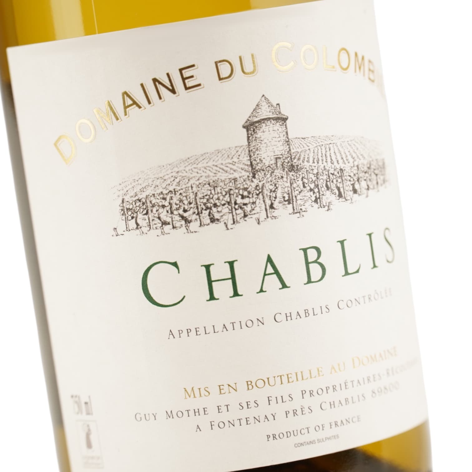 Вино Domaine Du Colombier Chablis AOP біле сухе 12.5% 0.75 л (3689)