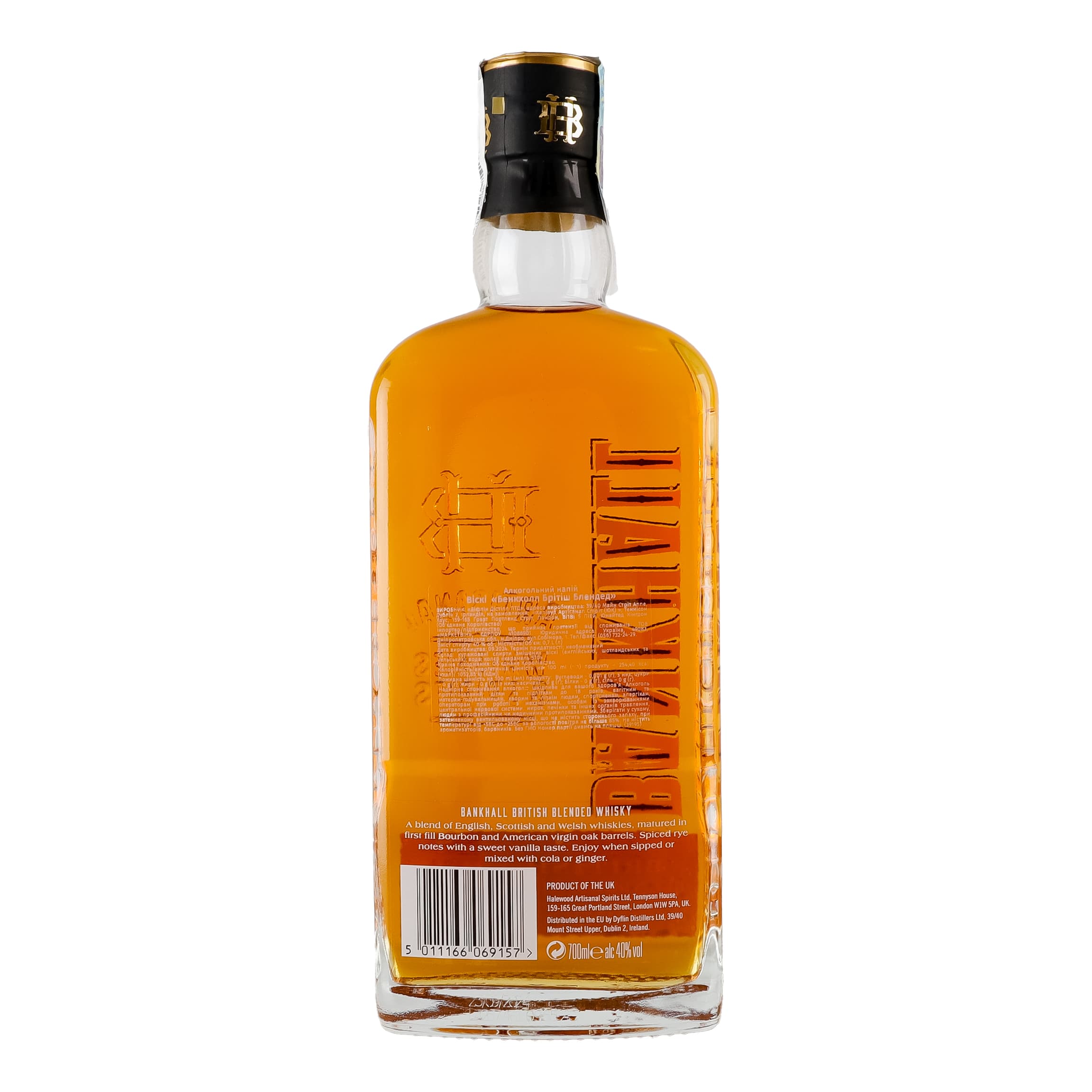Віскі Bankhall British Blended Whisky 40% 0.7 л