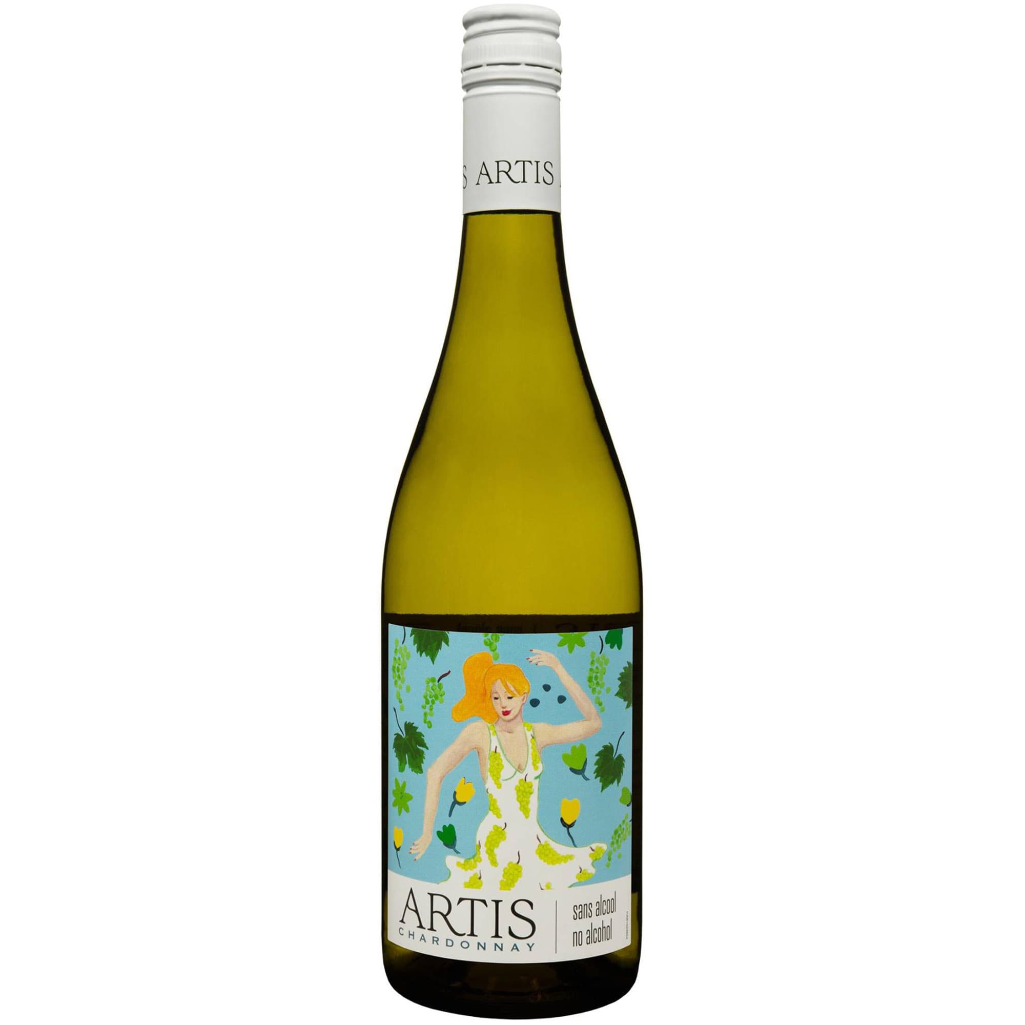 Вино безалкогольне Cordier Artis Chardonnay біле напівсолодке 0.75 л