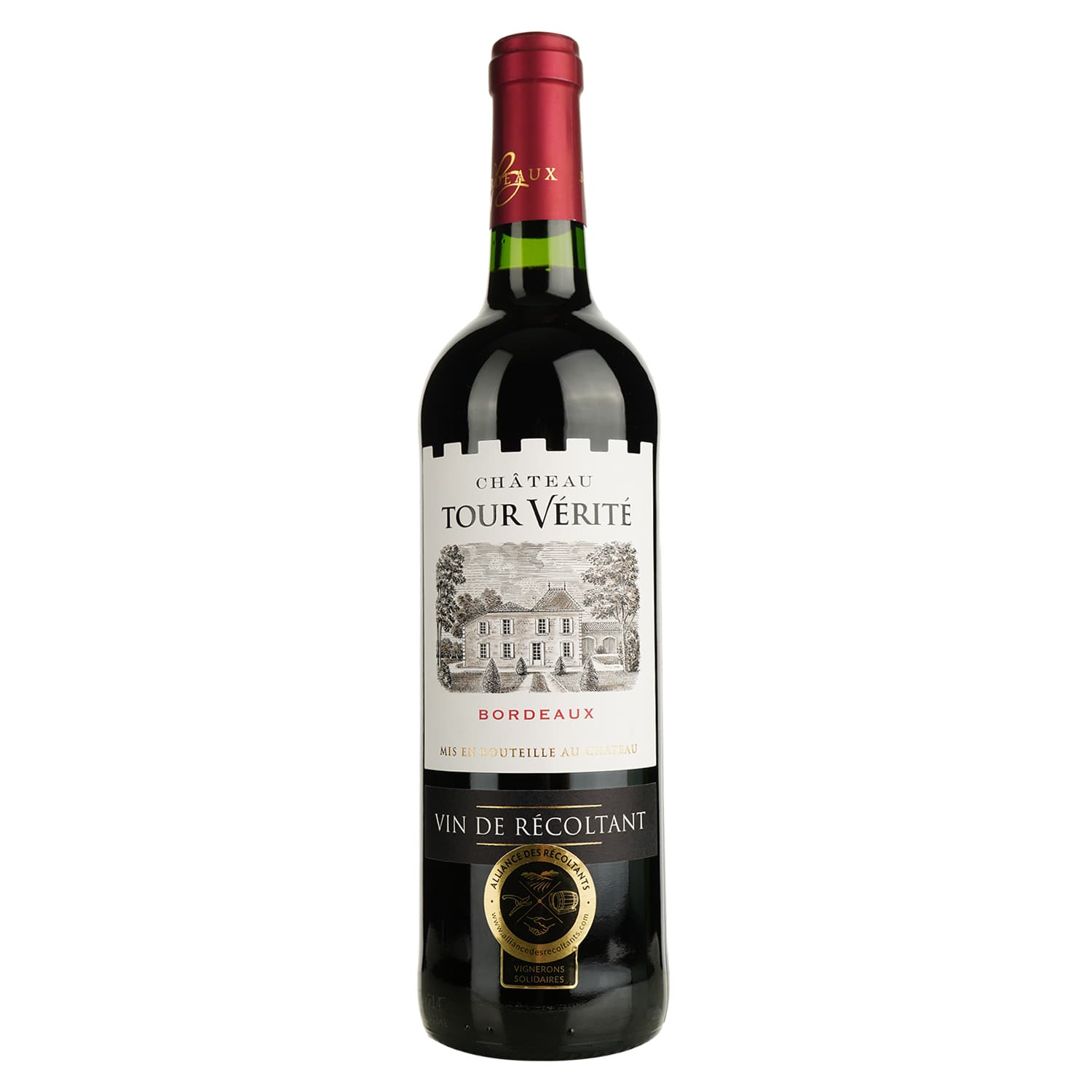 Вино Château Tour Vérité Bordeaux Rouge червоне сухе 12.5% 0.75 л