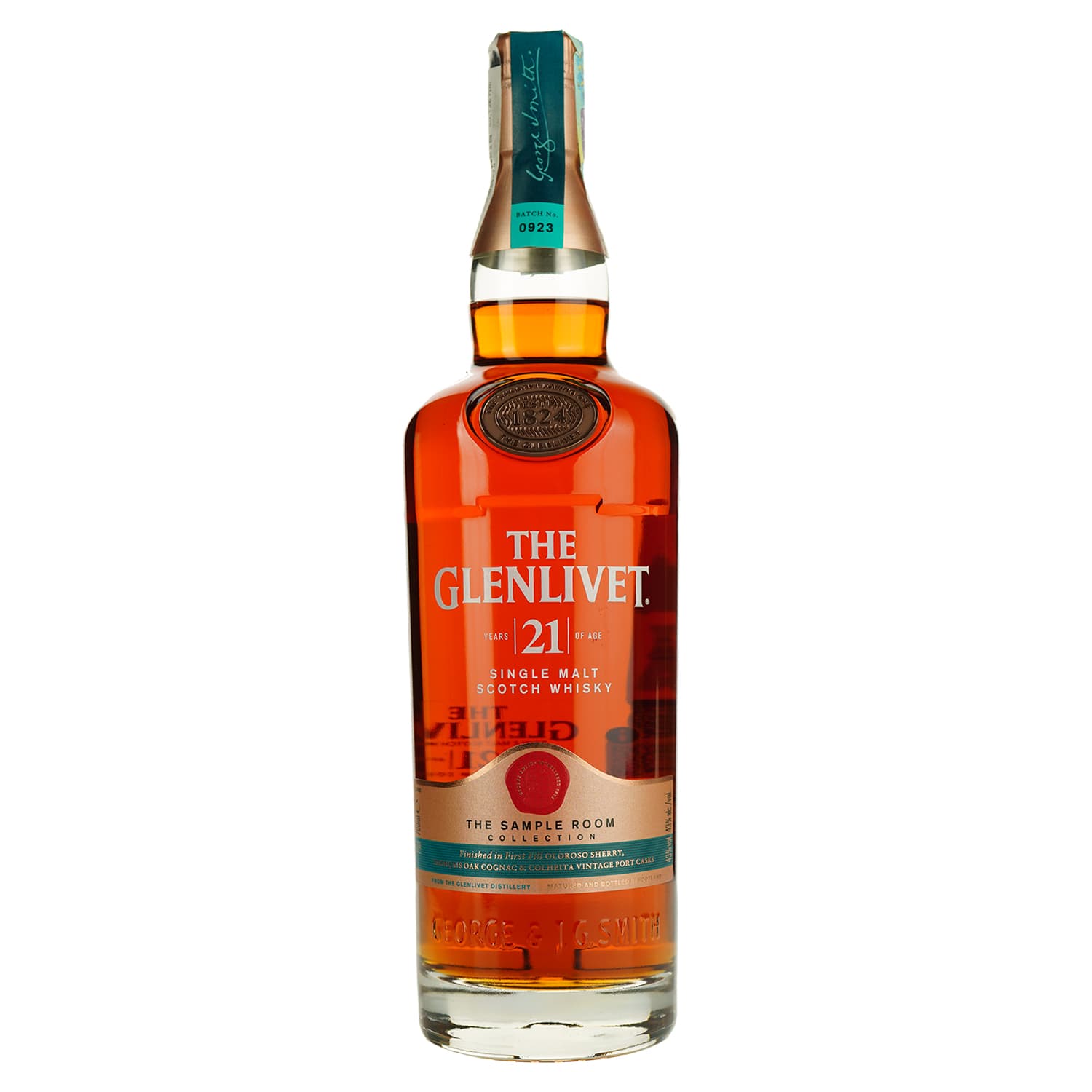 Віскі The Glenlivet 21 yo Single Malt Scotch Whisky 43% 0.7 л