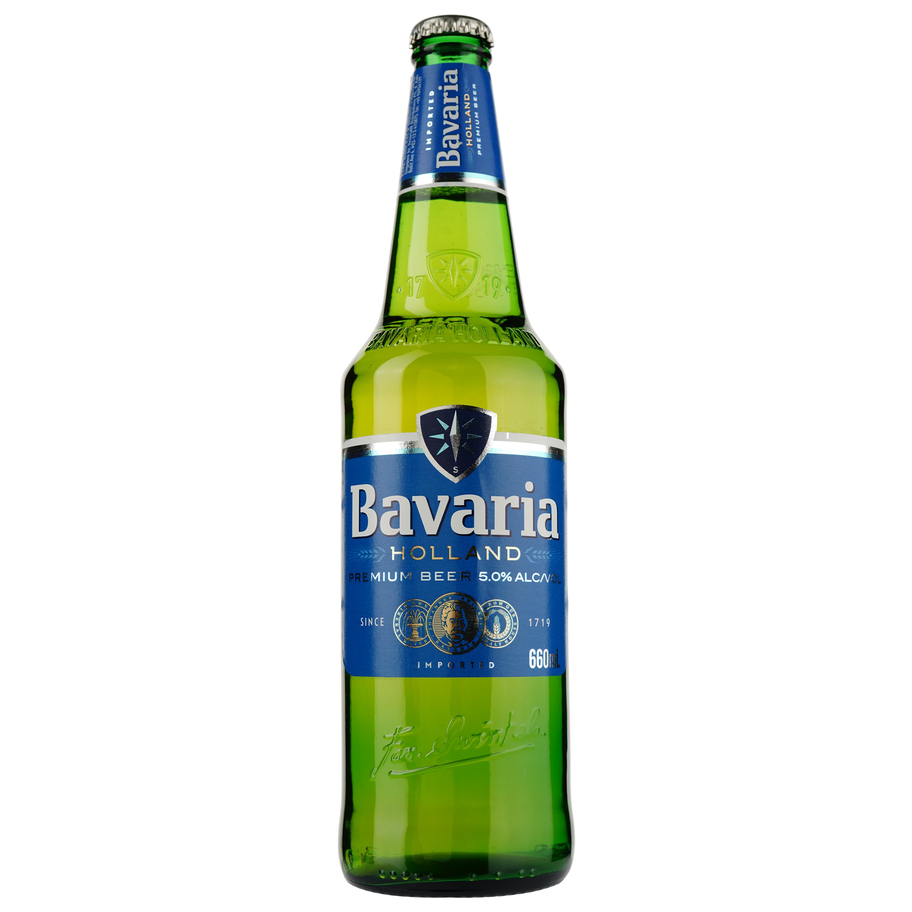 Пиво Bavaria, світле, фільтроване, 5%, 0,66 л
