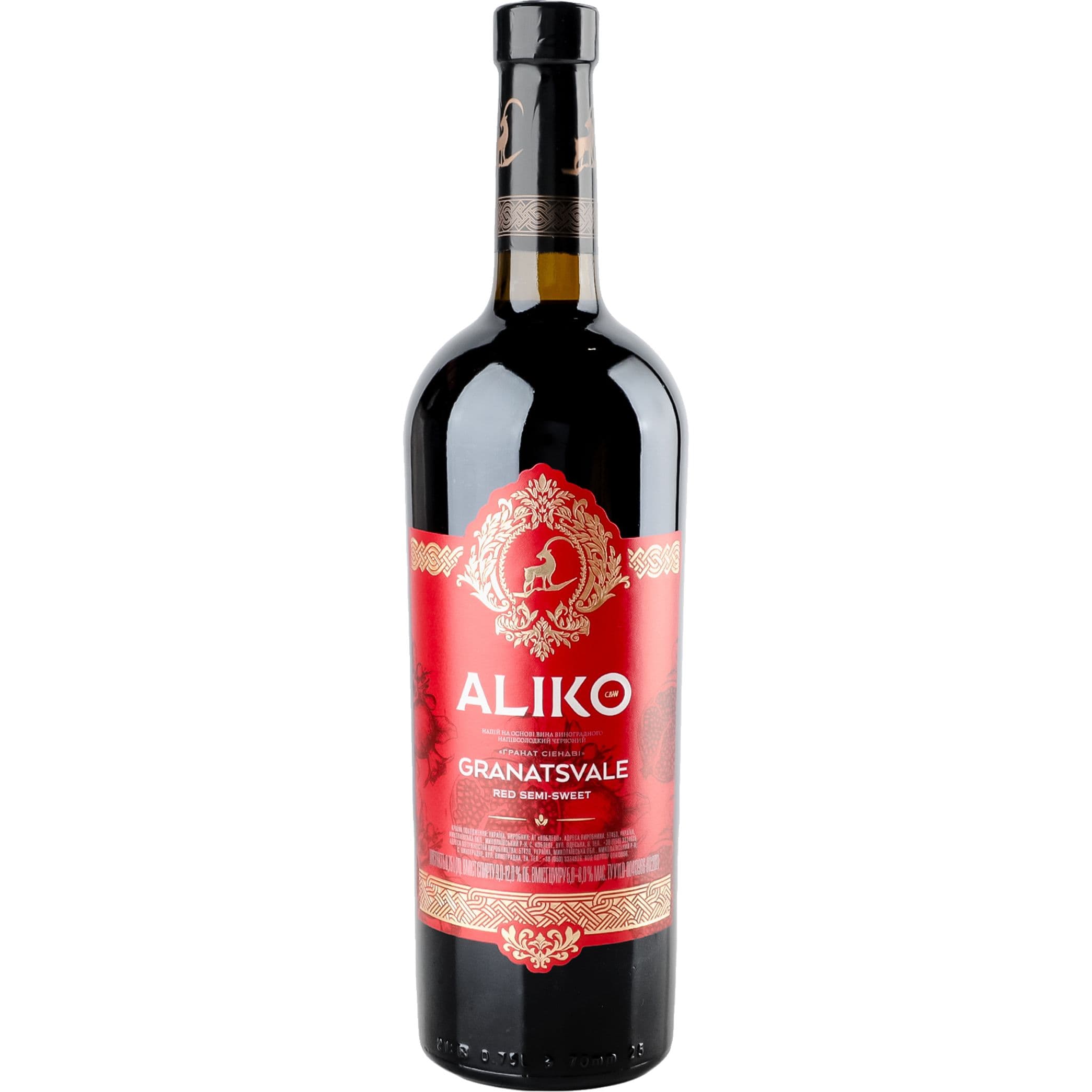 Напій винний Aliko Granatsvale зі смаком гранату 0.75 л