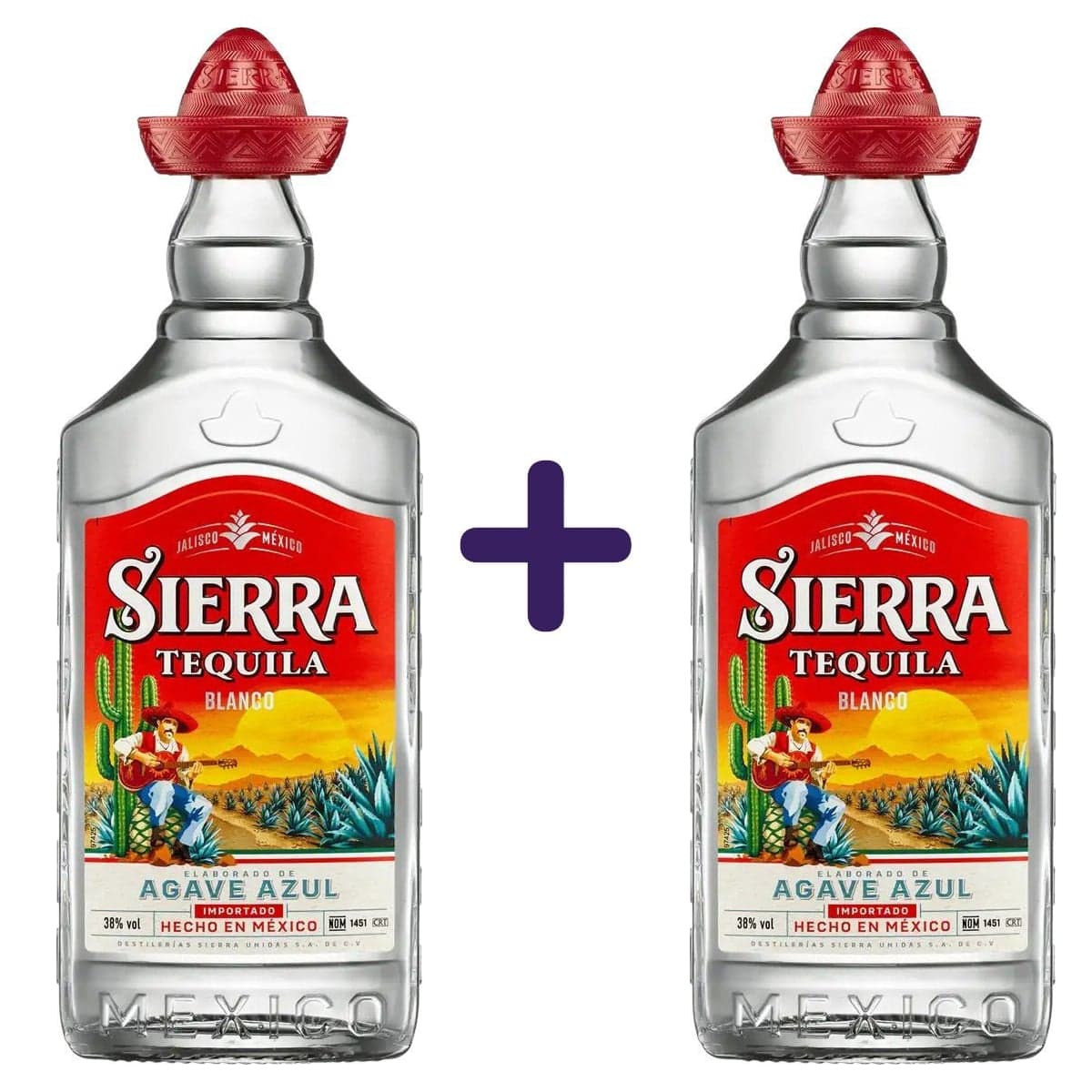 Текіла Sierra Blanco 35% 1 л (2 шт. х 0.5 л)