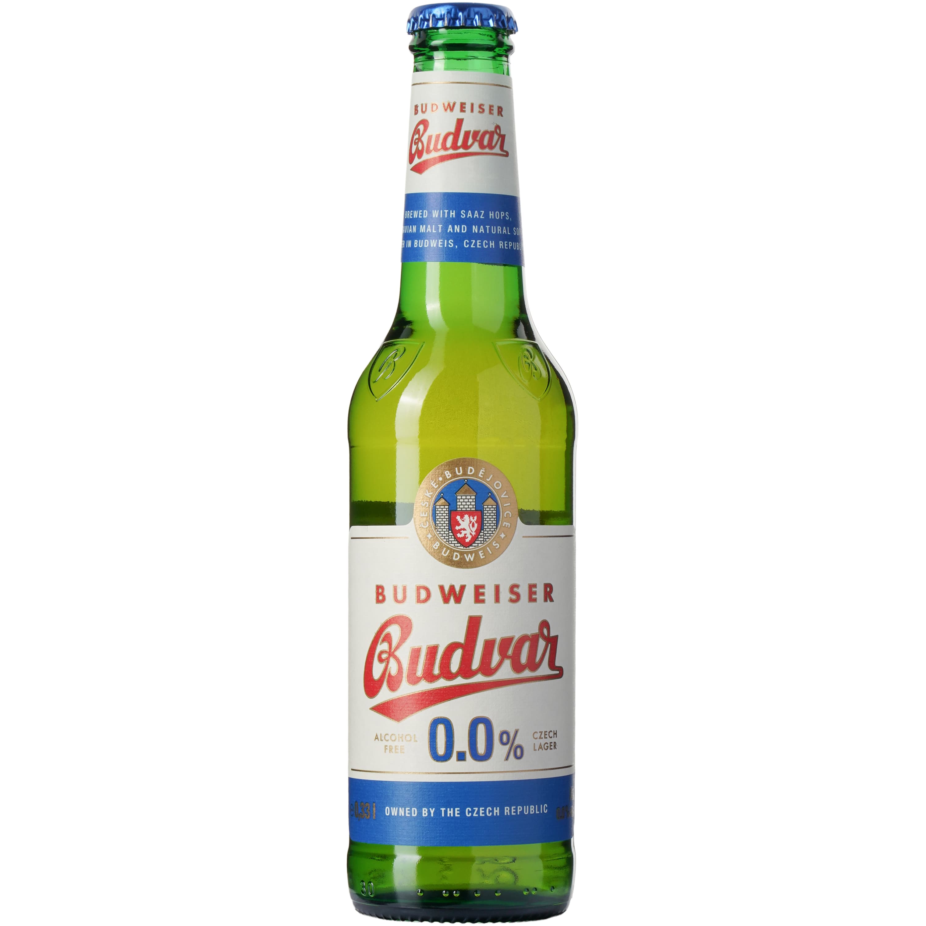 Пиво безалкогольне Budweiser Budvar світле, 0.5%, 0.33 л