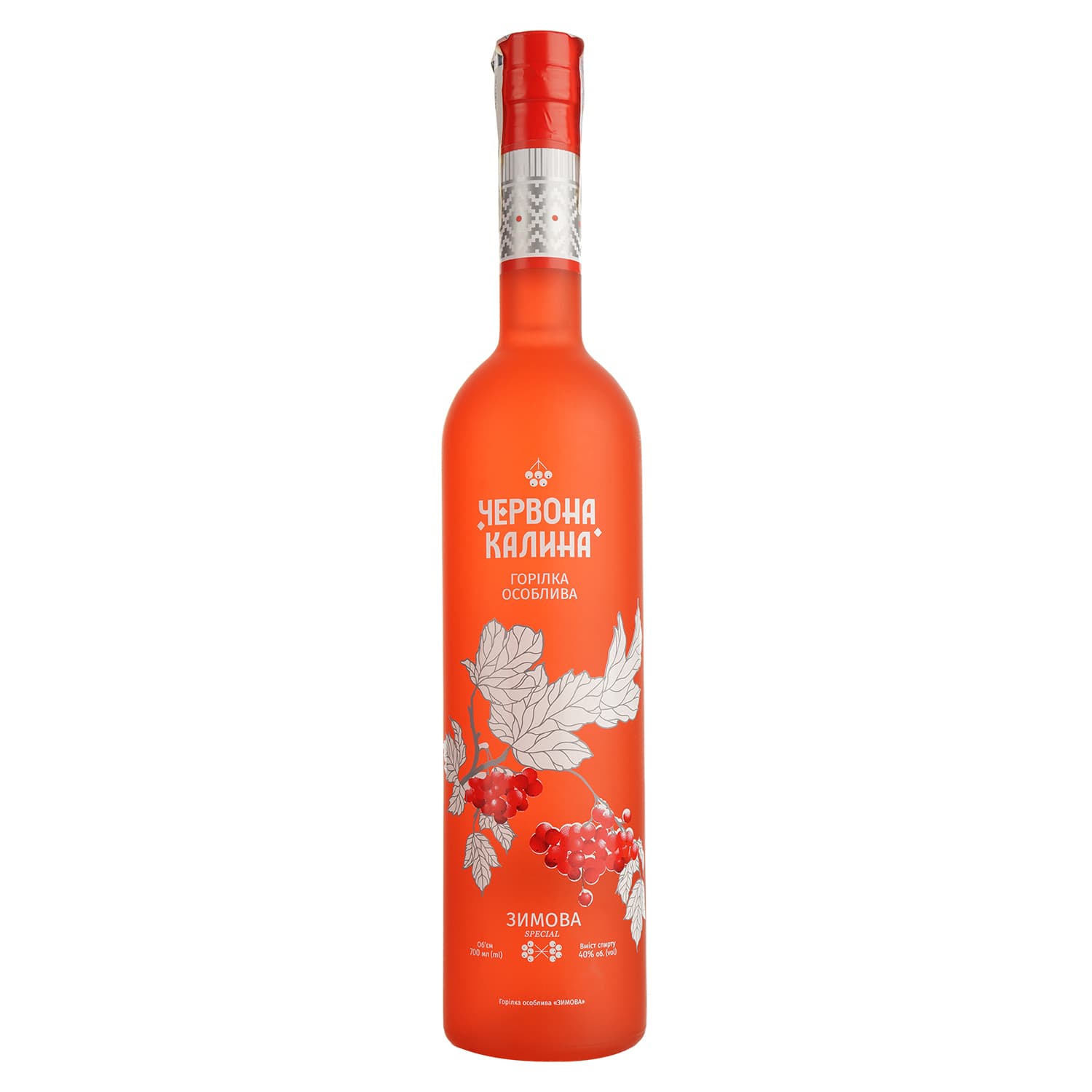 Горілка особлива Червона Калина Зимова Special 40% 0.7 л