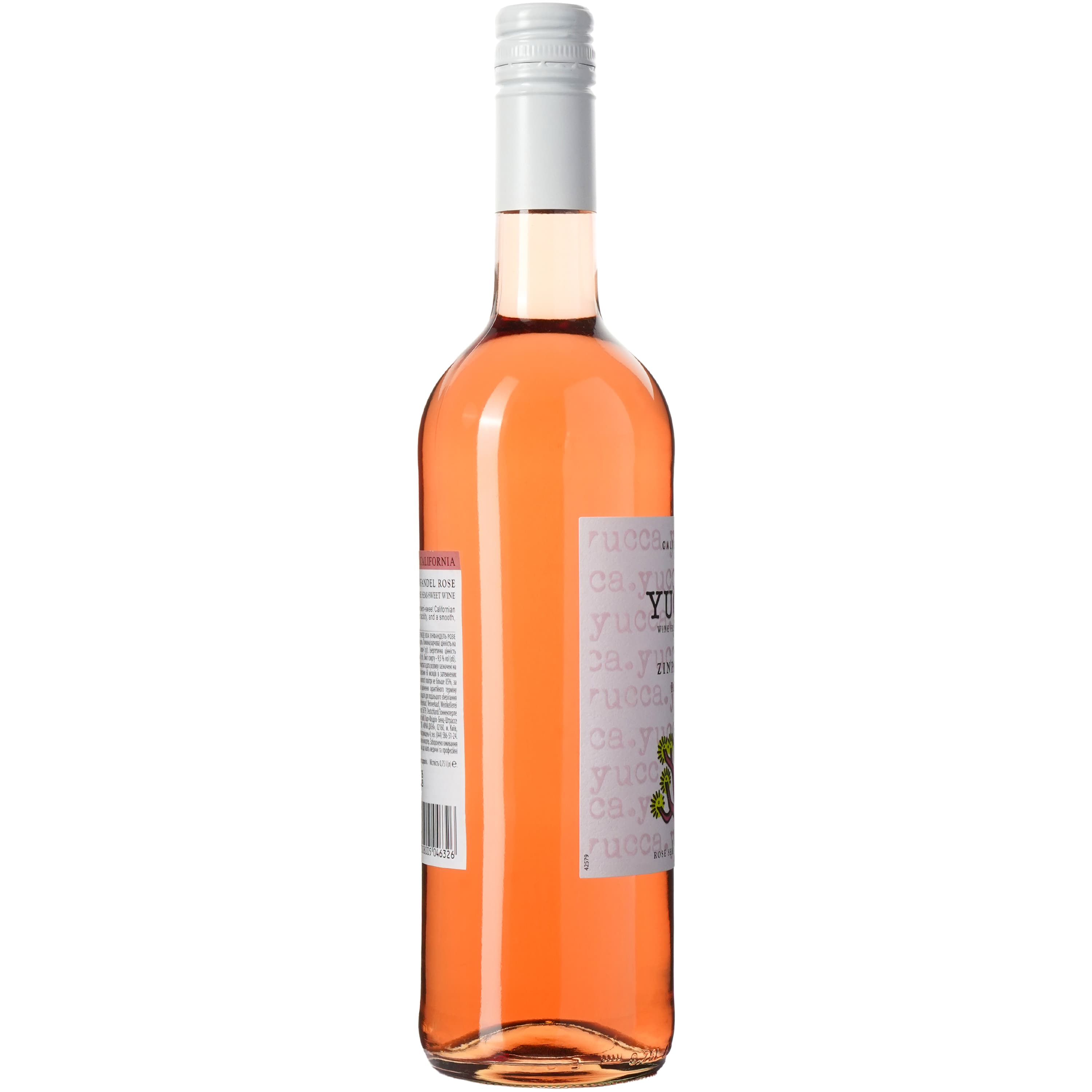Вино Yucca Zinfandel Rose рожеве напівсолодке 0.75 л