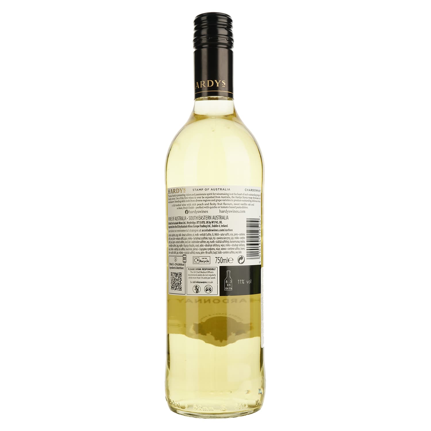 Вино Hardys Stamp Chardonnay біле сухе 0.75 л