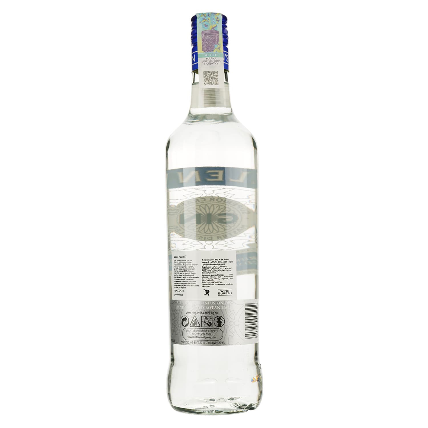 Джин Glen’s, 37,5%, 0,7 л