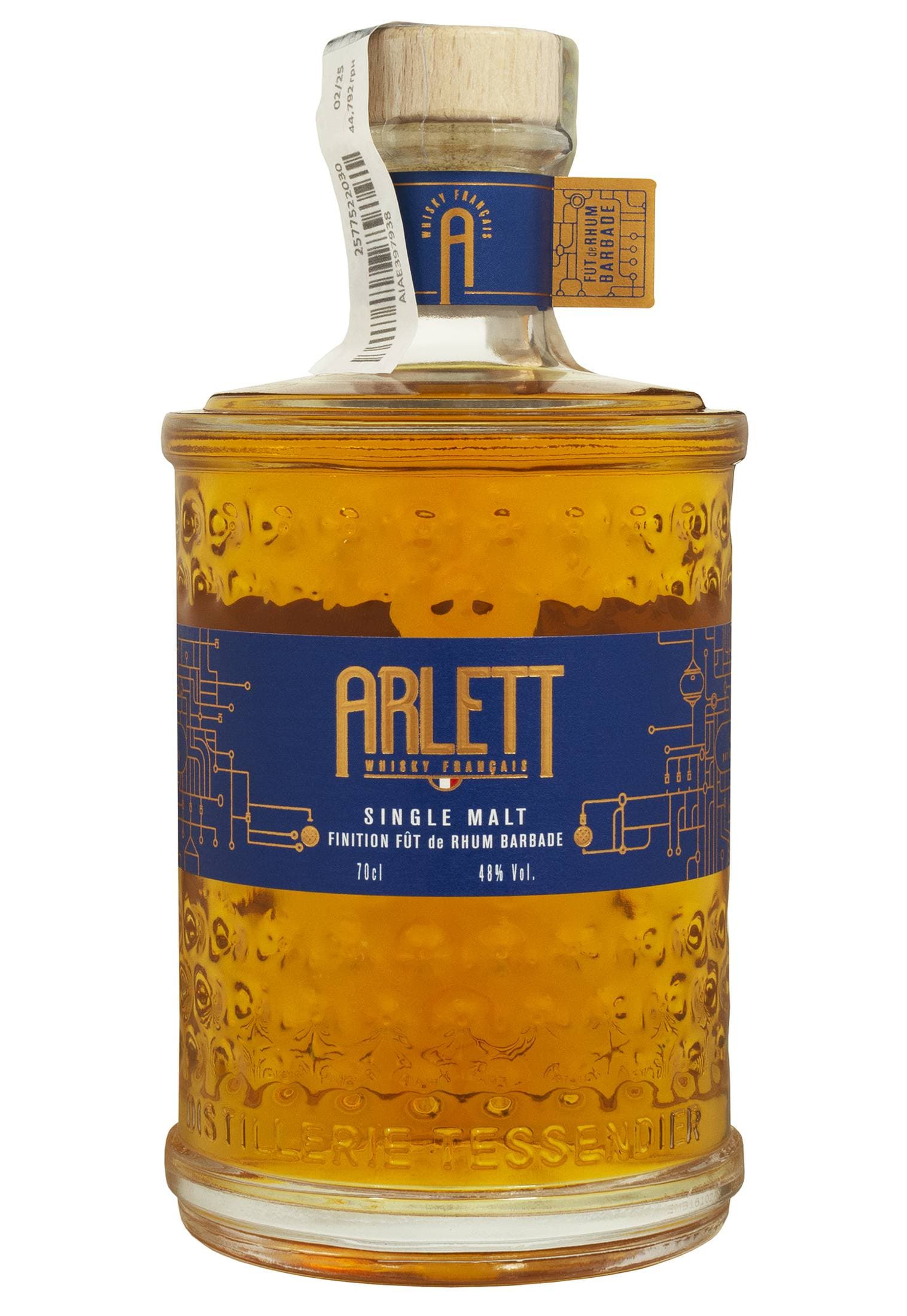 Віскі Arlett Single Malt Finition Fut de Rhum Barbade 48% 0.7 л в подарунковій упаковці