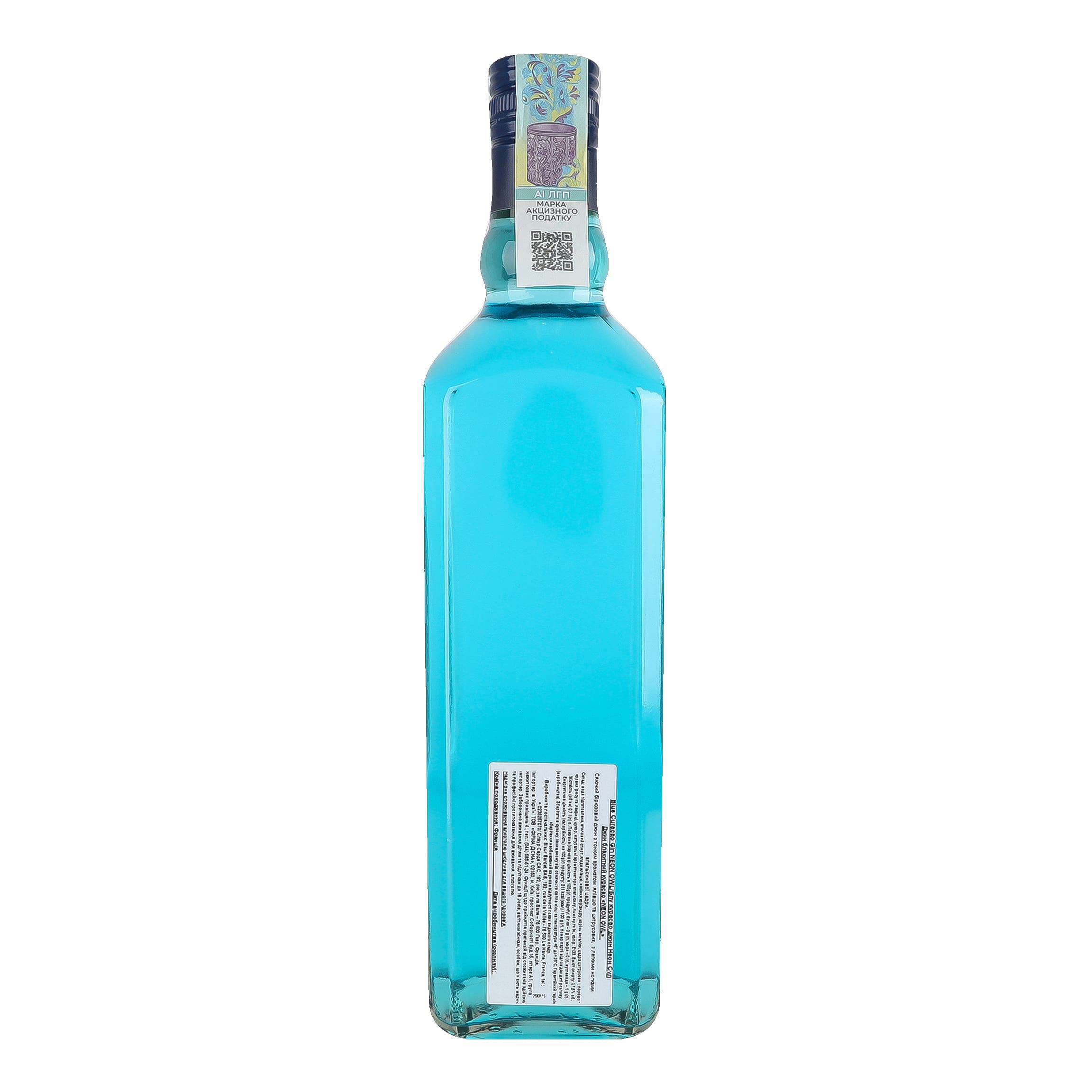 Джин Neon Owl Blue Curacao 37.5% 0.7 л
