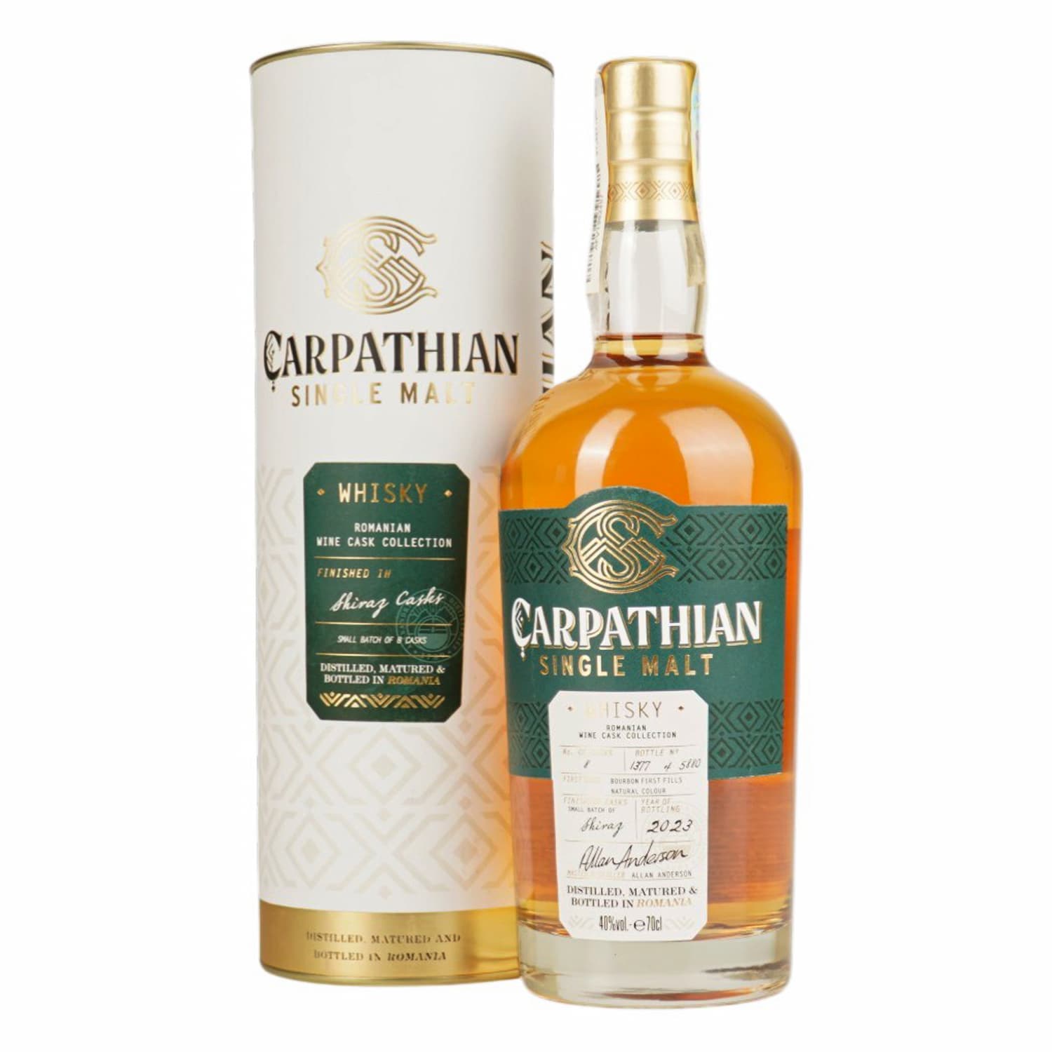 Віскі односолодове Carpathian Shiraz 0.7 л 40%