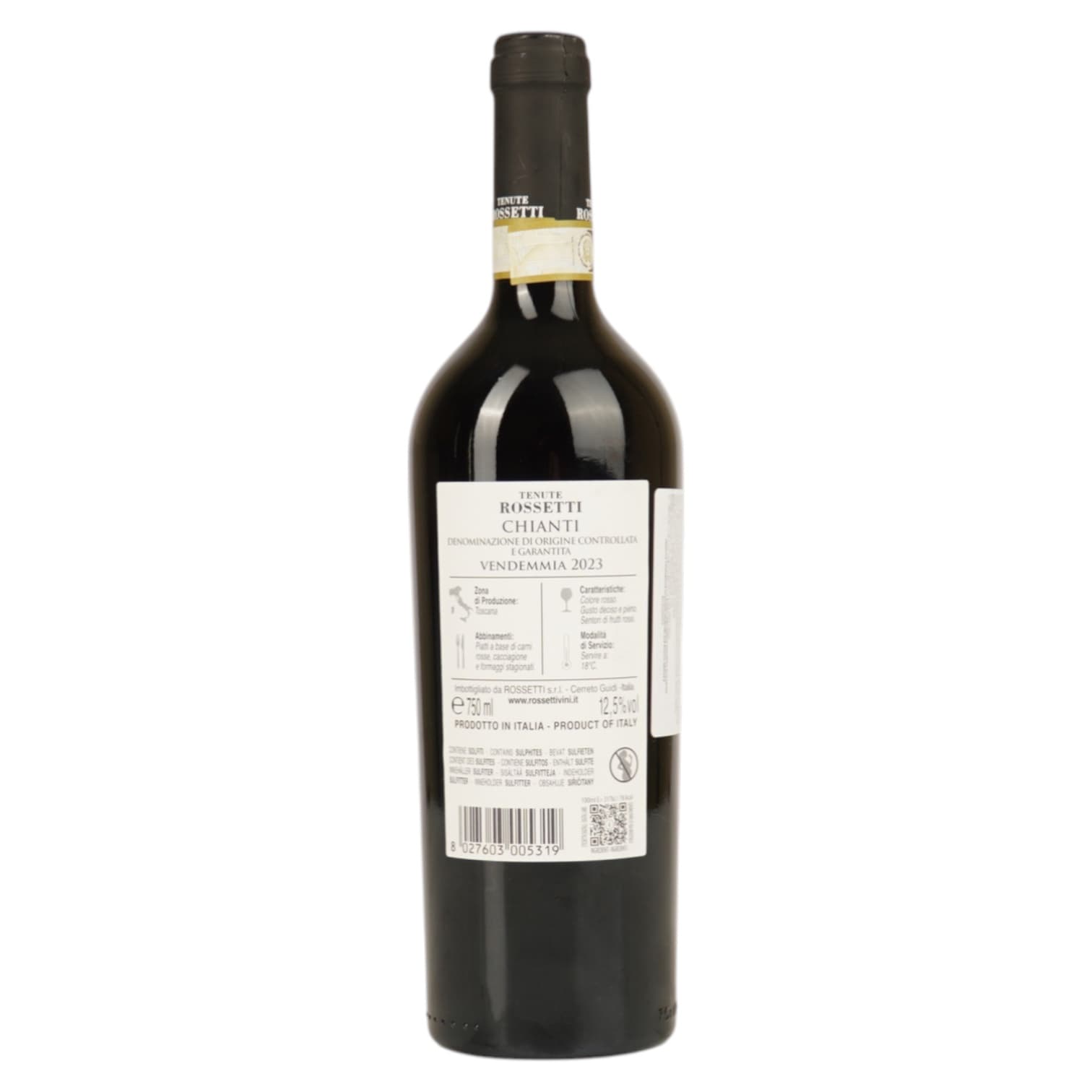Вино Tenute Rossetti Chianti червоне сухе 12.5% 0.75 л